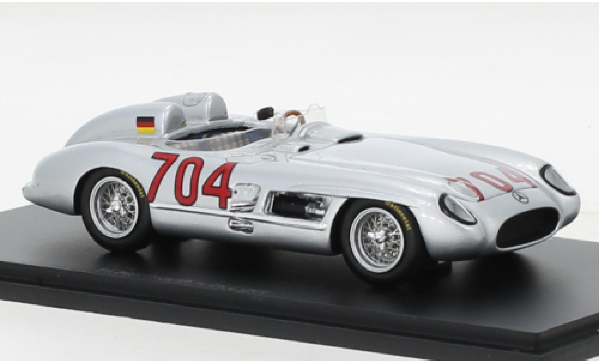 Mercedes 300 1/43 Spark SLR No.704 Mille Miglia 1955 modelauto