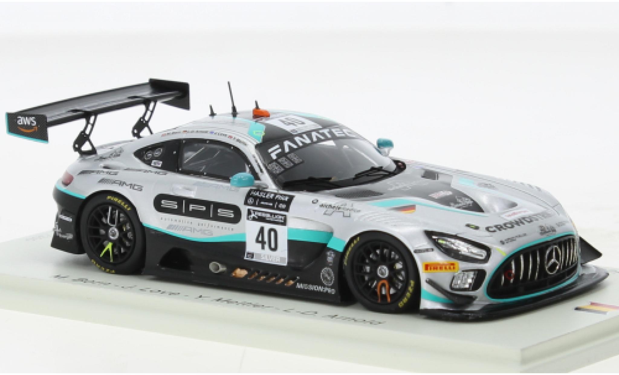 Mercedes AMG GT 1/43 Spark 3 No.40 SPS Automotive Performance 24h Spa 2021 modelauto