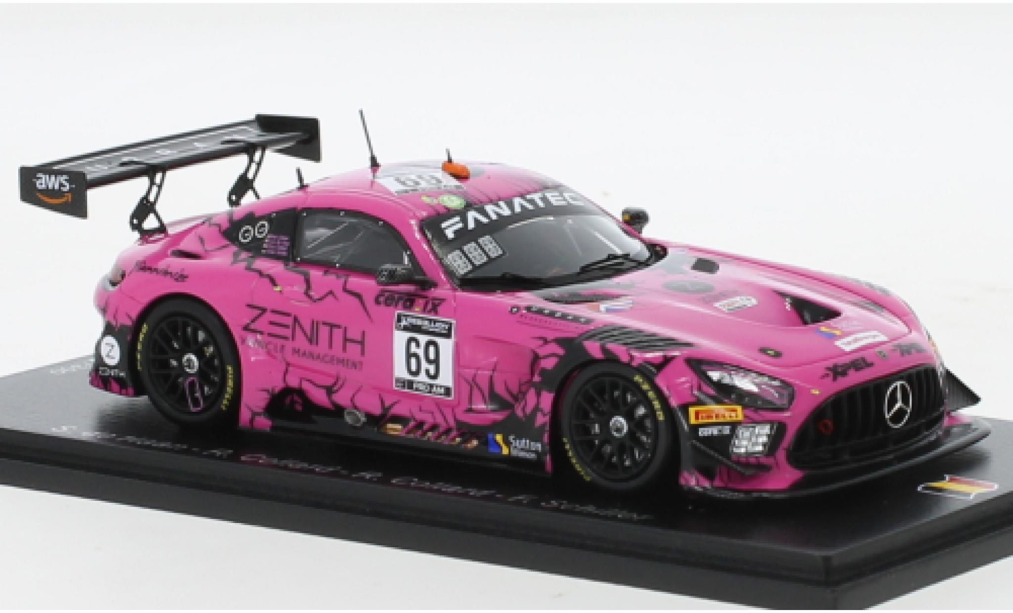 Mercedes AMG GT 1/43 Spark 3 No.69 Ram Racing 24h Spa 2021 modelauto