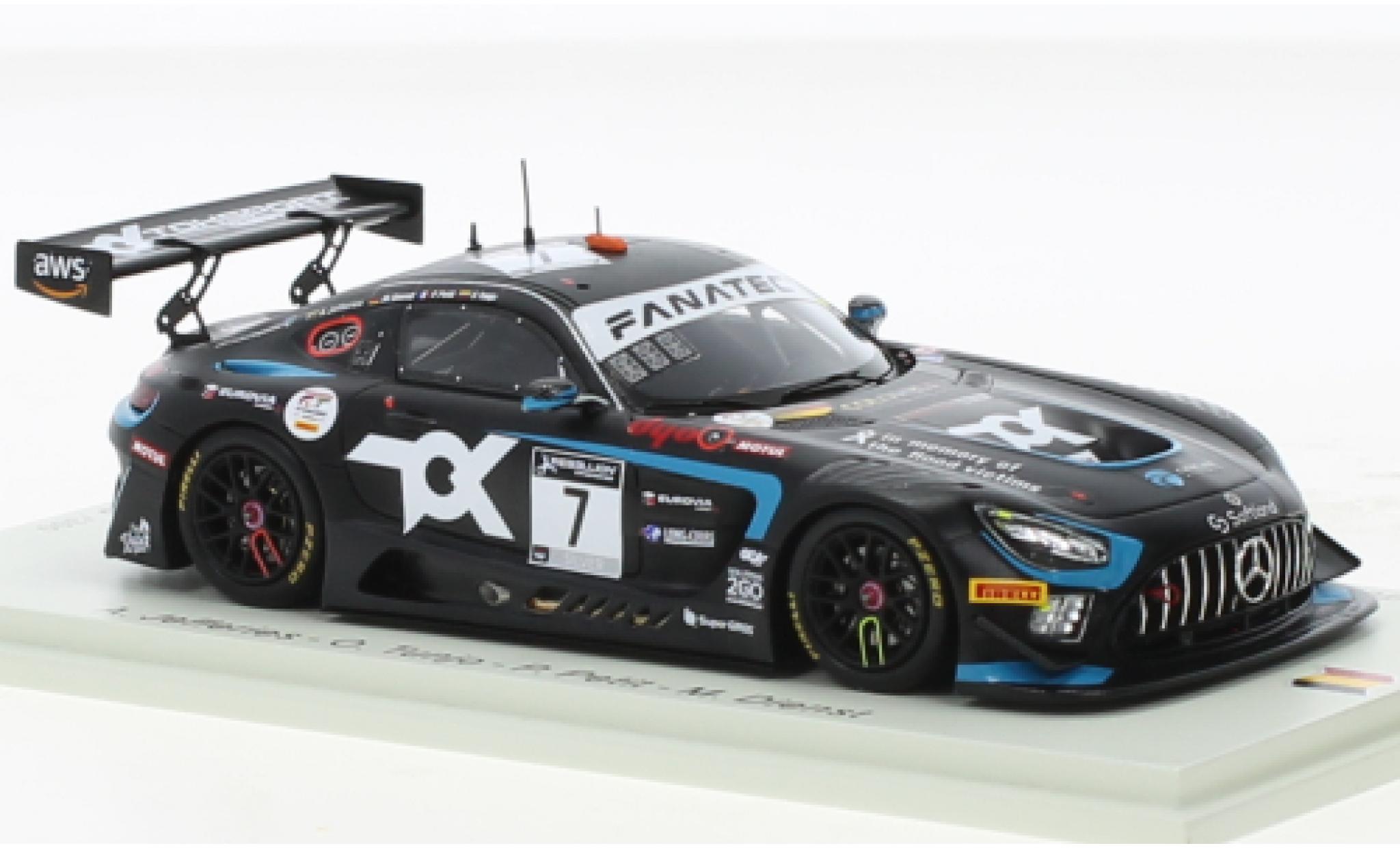 Mercedes AMG GT 1/18 Spark 3 No.7 Toksport WRT 24h Spa 2021 modelauto