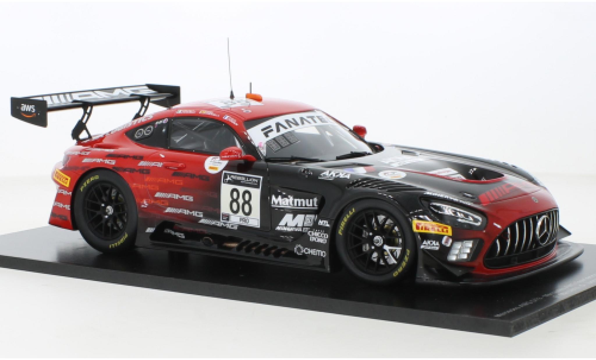 Mercedes AMG GT 1/18 Spark 3 No.88 AKKA ASP 24h Spa 2021 modelauto