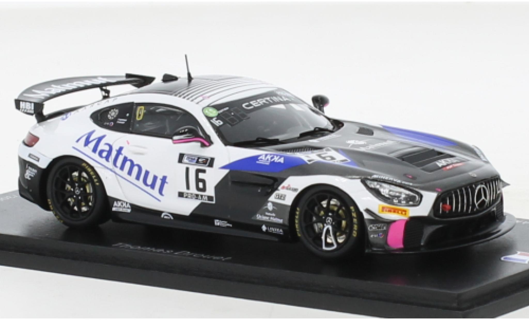 Mercedes AMG GT 1/43 Spark 4 No.16 AKKA ASP FFSA 2021 modelauto