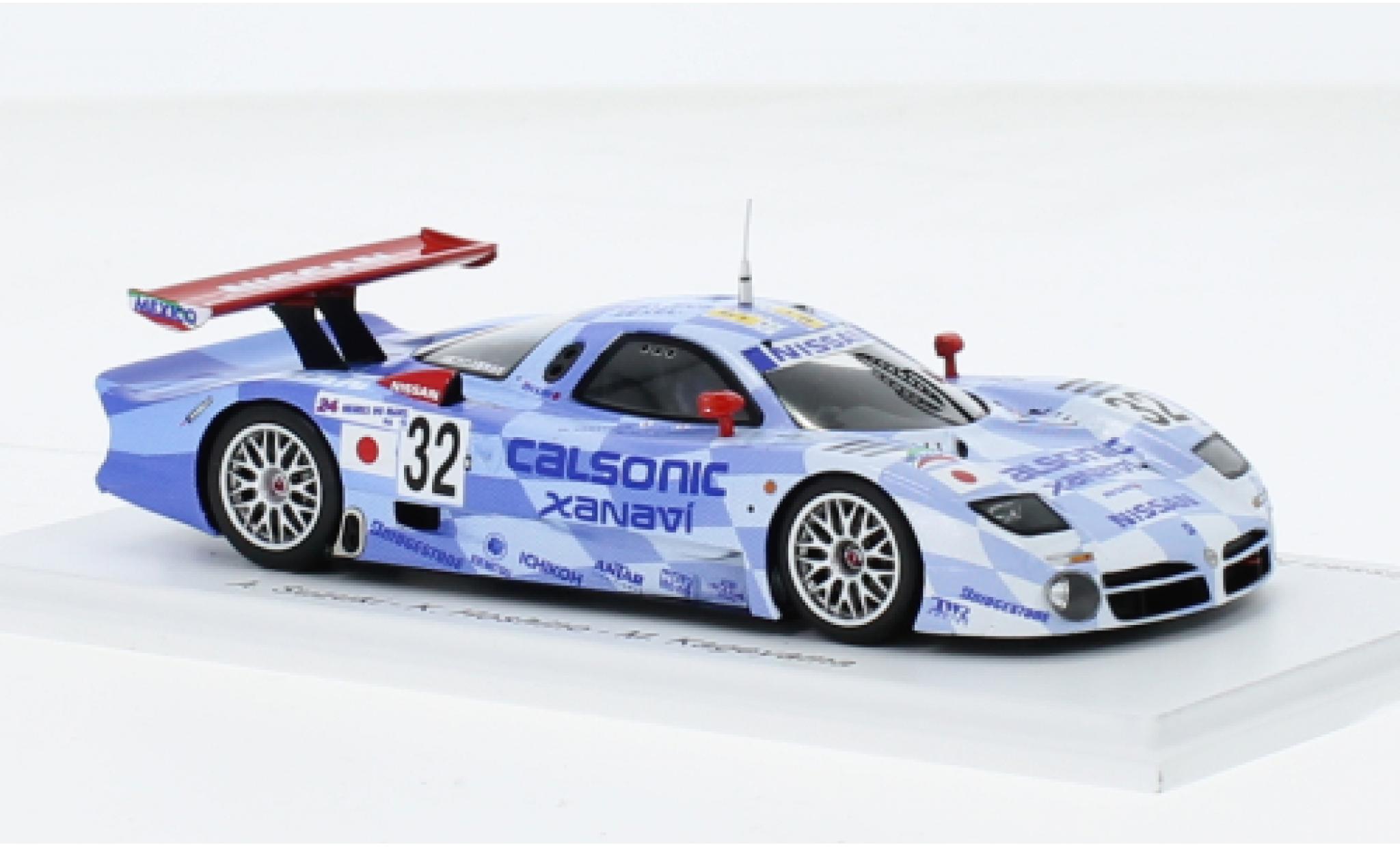 Nissan R390 1/43 Spark GT1 RHD No.32 Motorsports Calsonic Xanavi 24h Le Mans 1998 modelauto