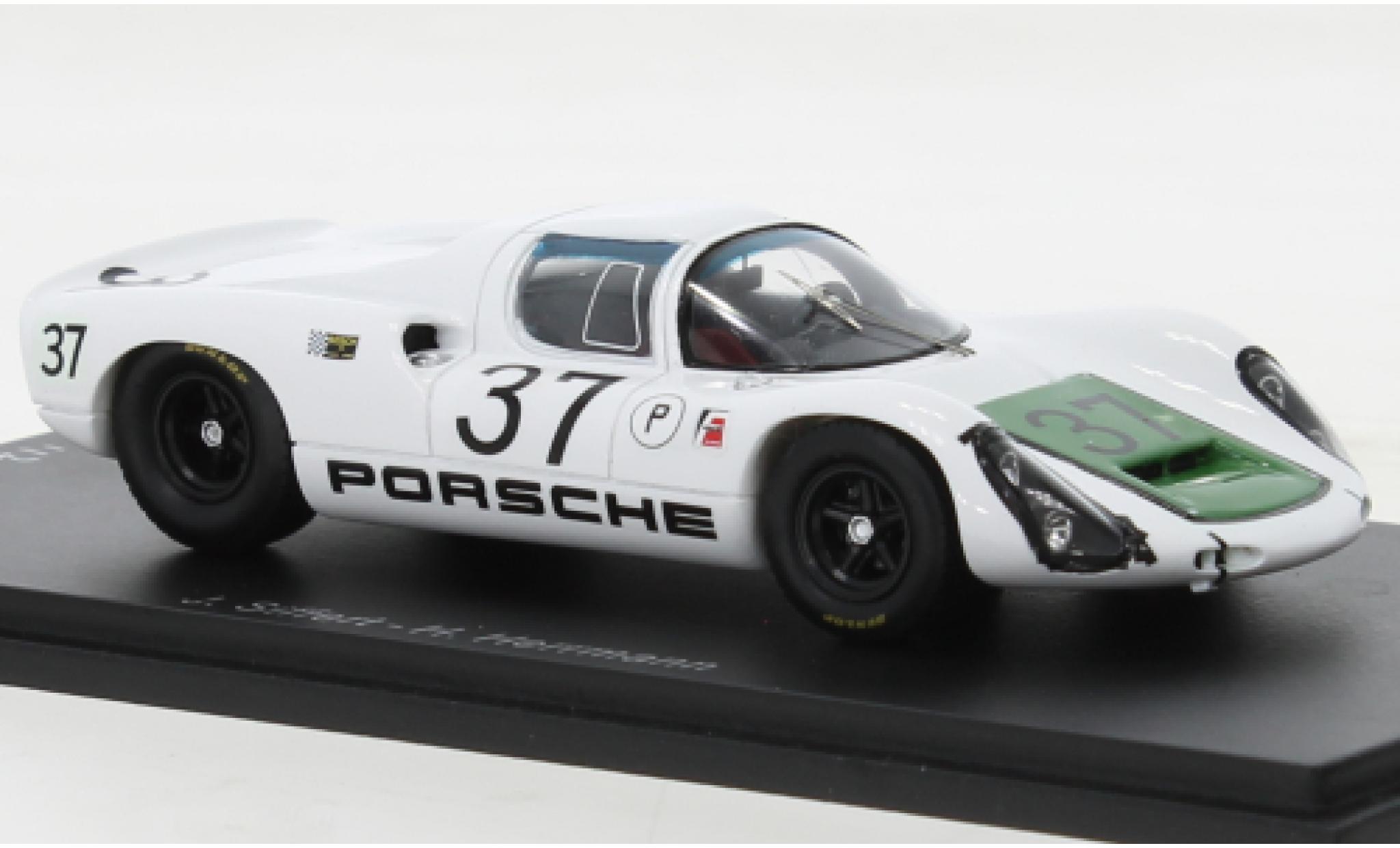 Porsche 910 1/43 Spark RHD No.37 12h Sebring 1967 modelauto