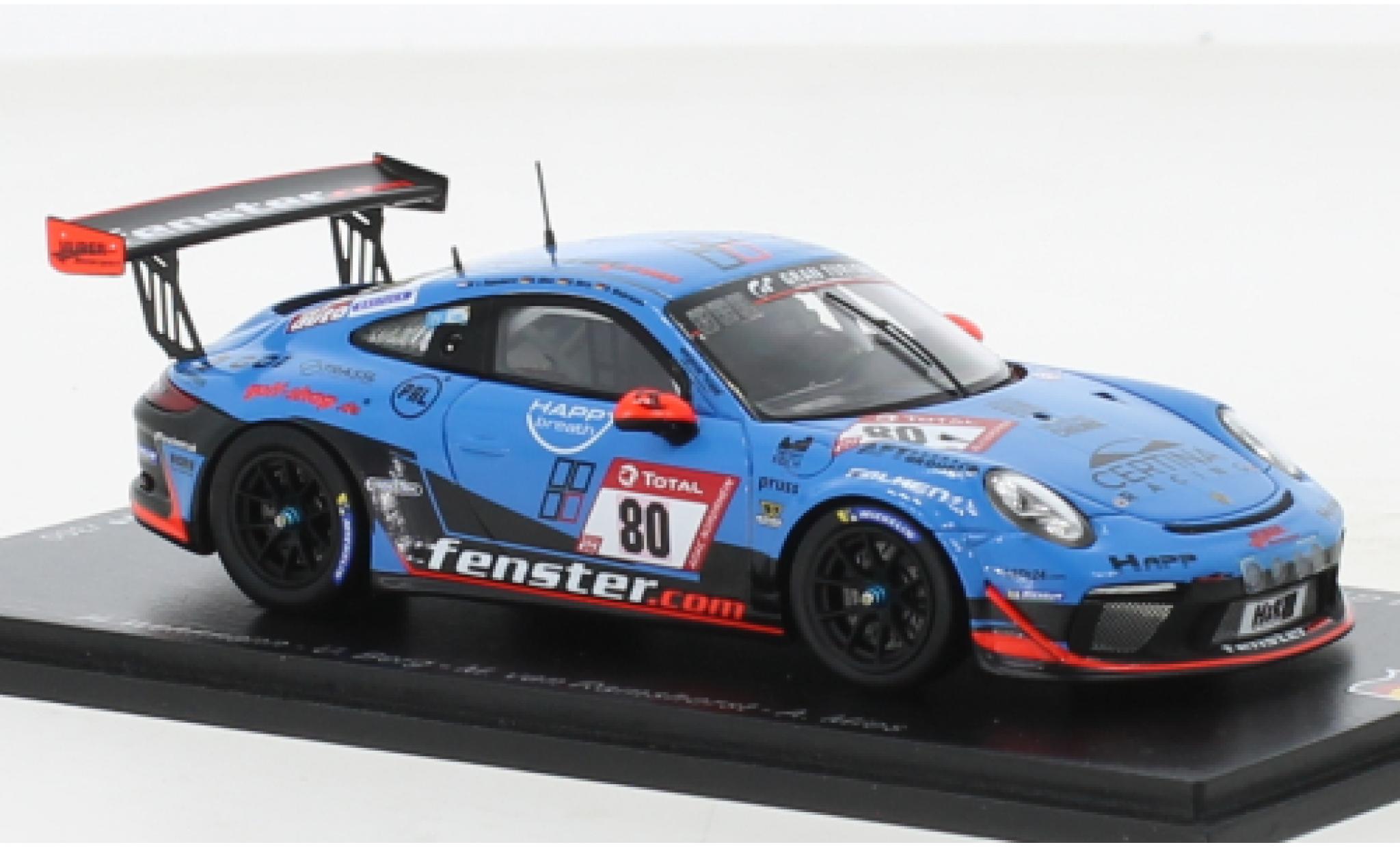 Porsche 991 GT3 Cup 1/43 Spark 911  No.80 Huber Motorsport 24h N&uuml;rburgring 2021 modelauto