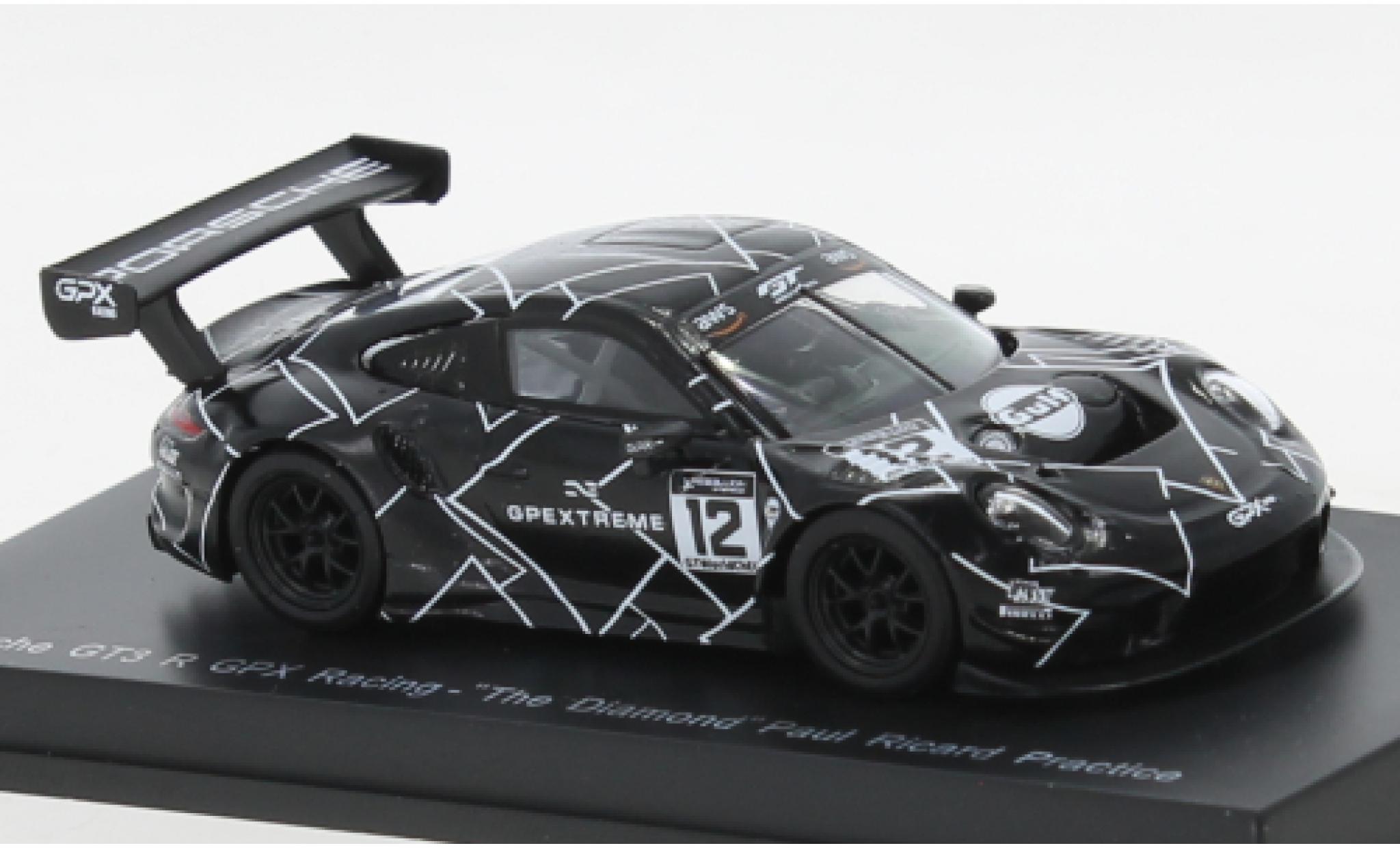 Porsche 991 GT3 R 1/64 Spark 911  No.12 GPX Racing The Diamond Test Paul Ricard modelauto