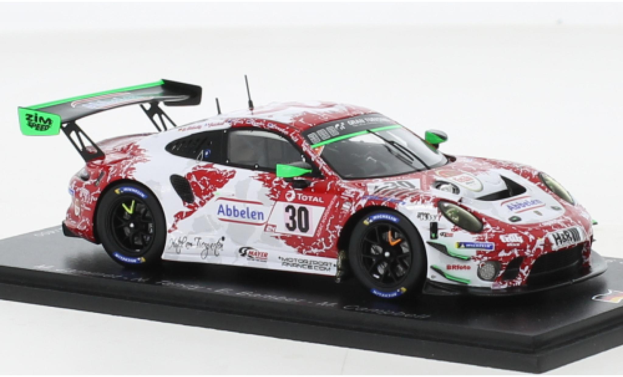 Porsche 991 GT3 R 1/43 Spark 911  No.30 Frikadelli Racing Team 24h Nuerburgring 2021 modelauto