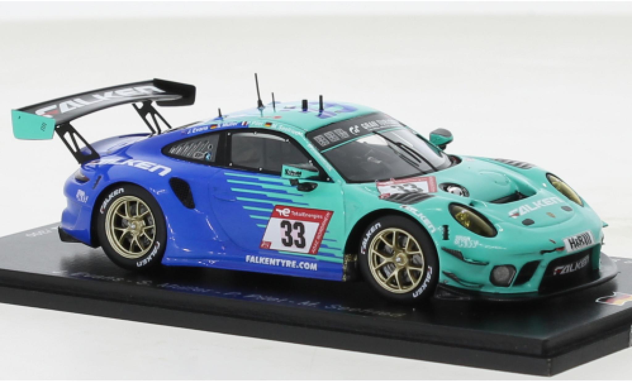 Porsche 991 GT3 R 1/43 Spark 911  No.33 Falken Motorsports Falken 24h N&uuml;rburgring 2022 modelauto