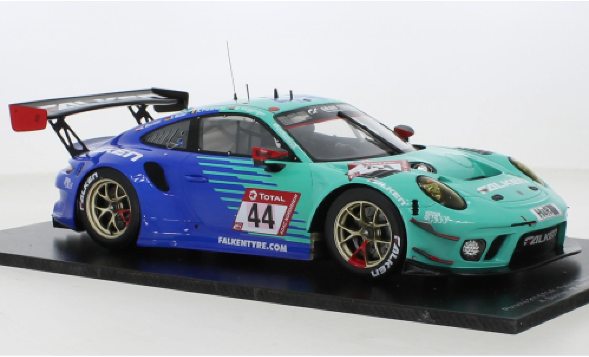 Porsche 991 GT3 R 1/18 Spark 911  No.44 Falken Motorsports Falken 24h N&uuml;rburgring 2021 modelauto