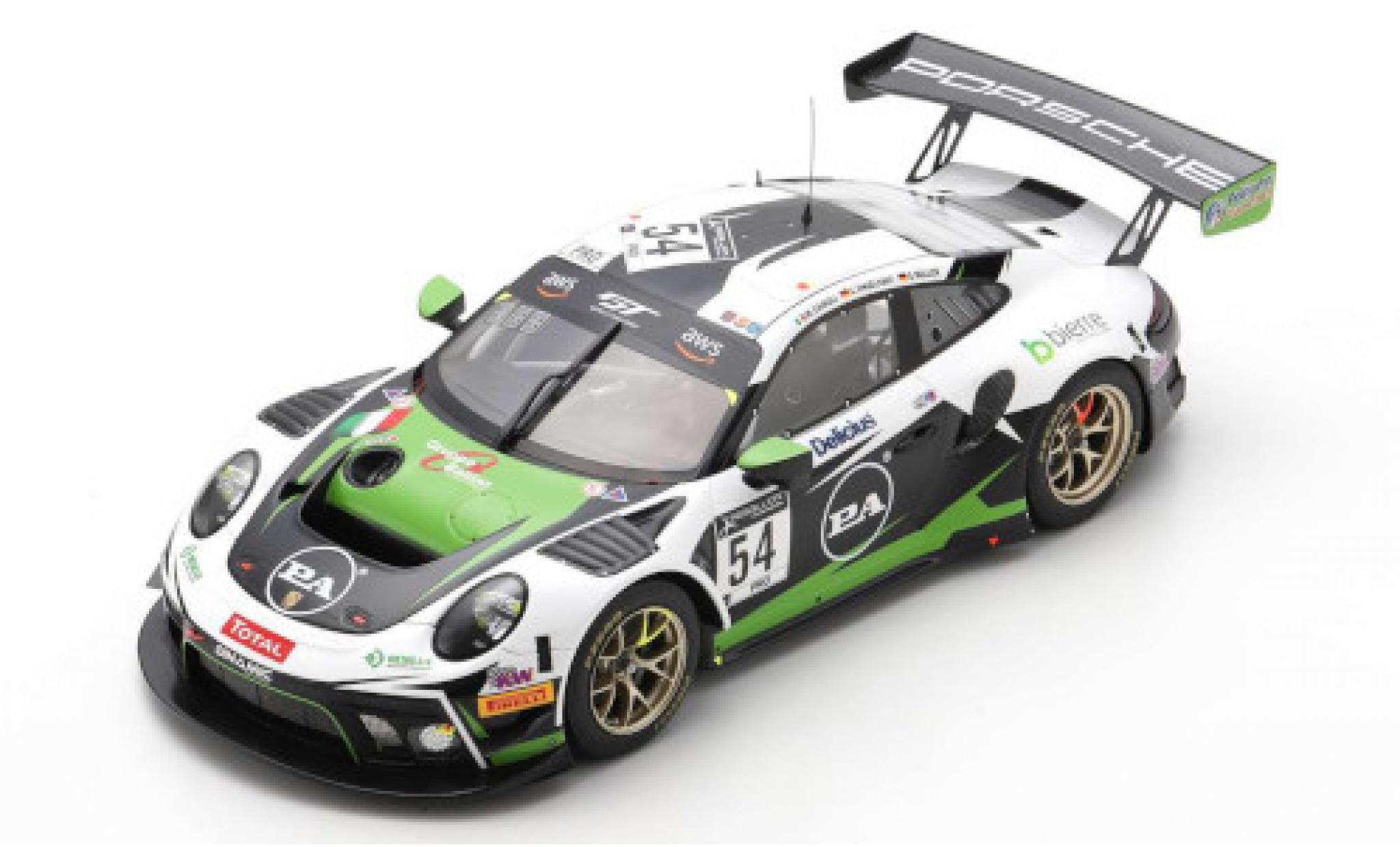 Porsche 992 GT3 R 1/18 Spark 911 (991) GT3 R No.54 Dinamic Motorsport 24h Spa 2020 modelauto