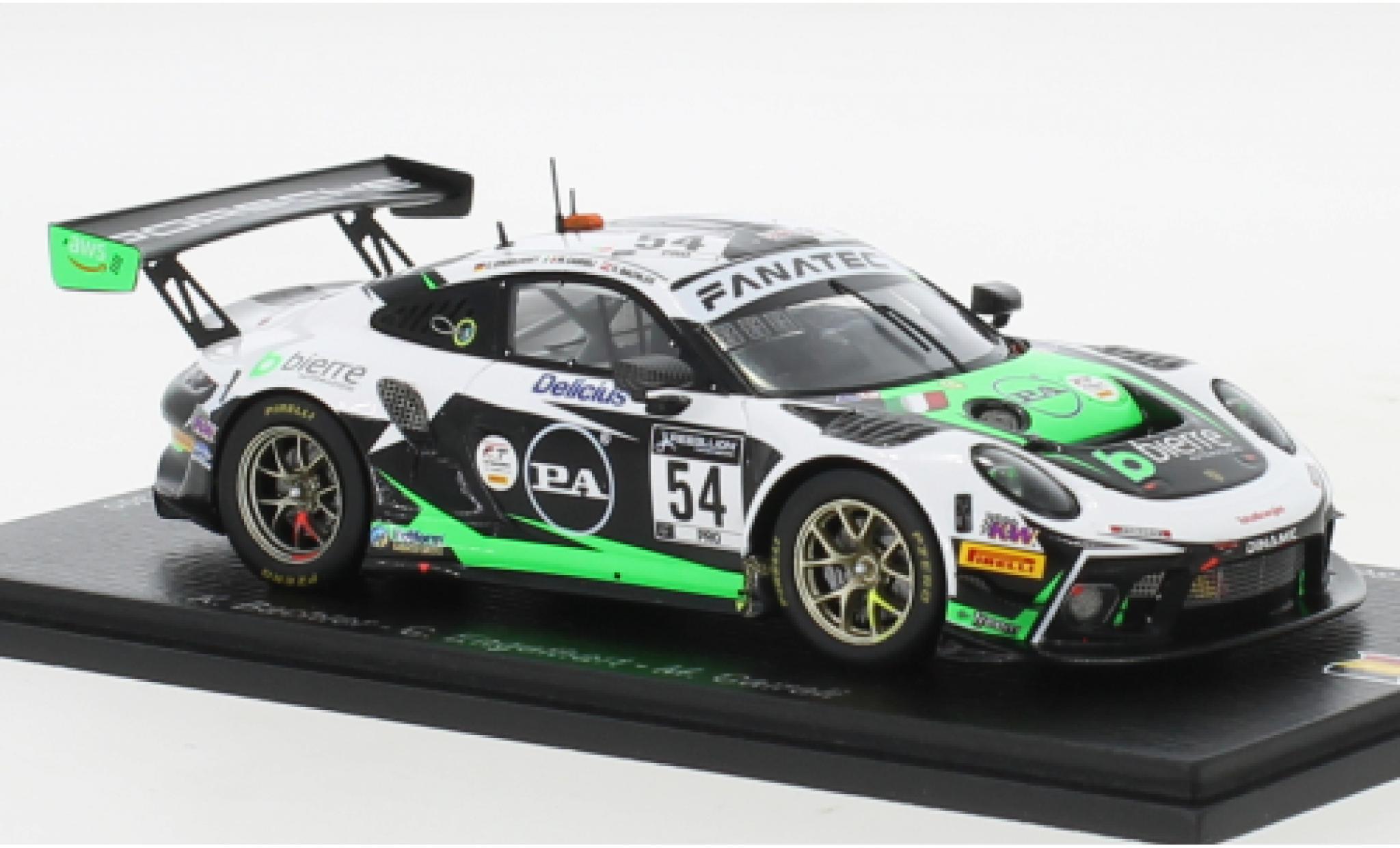 Porsche 991 GT3 R 1/43 Spark 911  No.54 Dinamic Motorsport 24h Spa 2021 modelauto