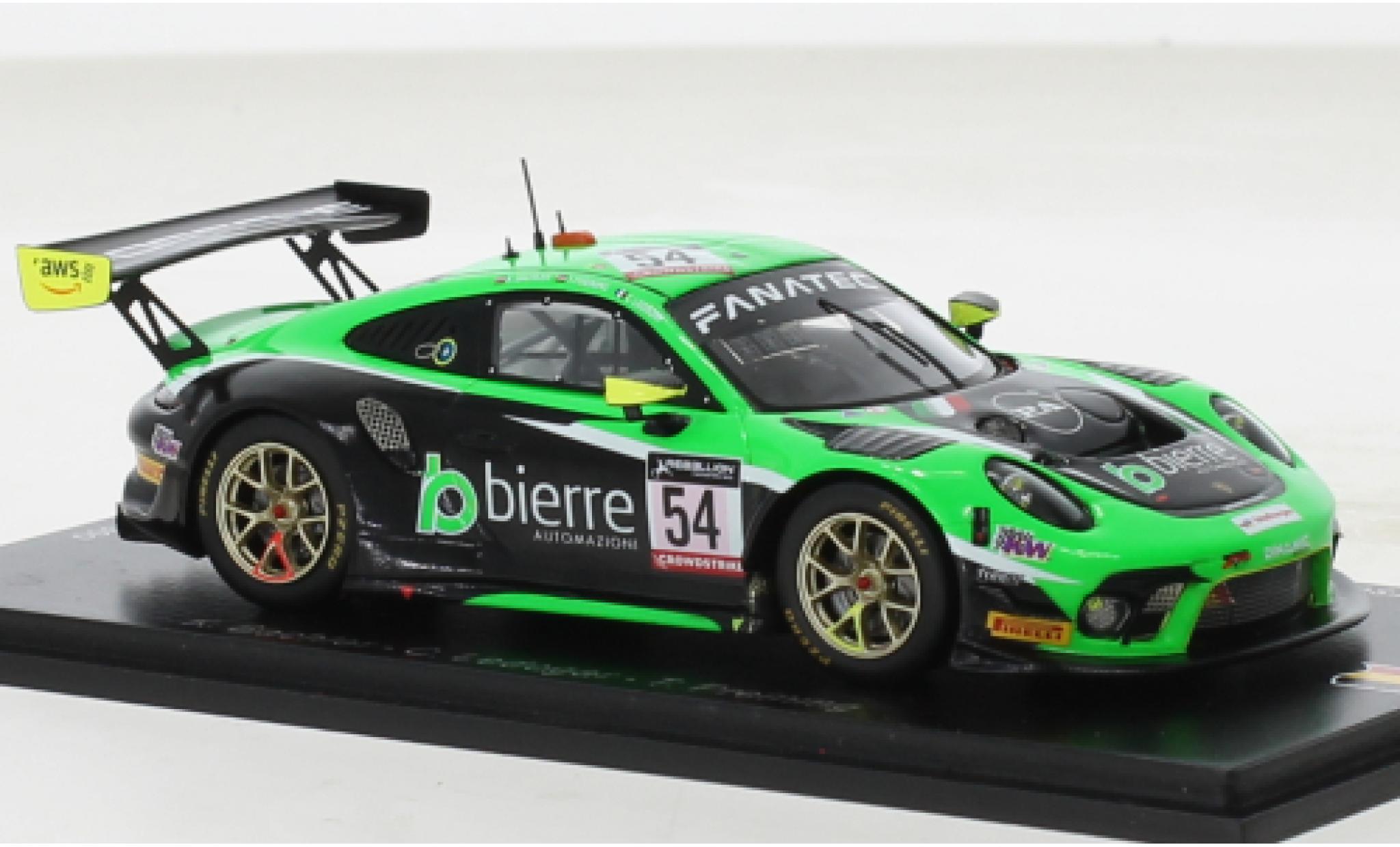 Porsche 991 GT3 R 1/43 Spark 911  No.54 Dinamic Motorsport 24h Spa 2022 modelauto