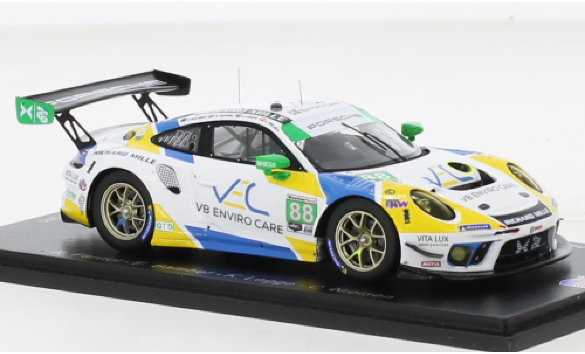 Porsche 991 GT3 R 1/43 Spark 911  No.88 Team Hardpoint EBM IMSA 24h Daytona 2021 modelauto