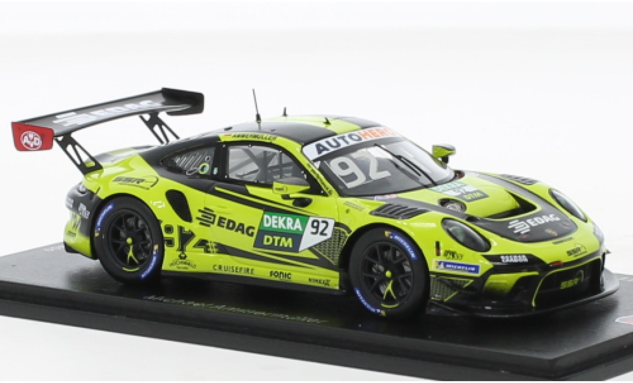 Porsche 991 GT3 R 1/43 Spark 911  No.92 Team SSR Performance DTM Nuerburgring 2021 modelauto
