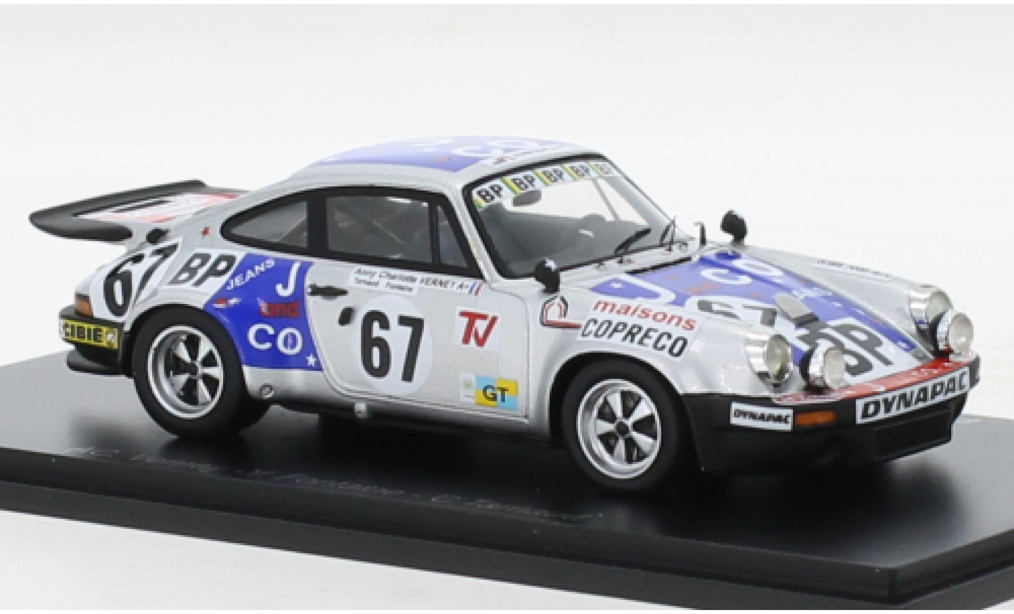 Porsche 930 RS 1/43 Spark 911 3.0 No.67 24h Le Mans 1975 modelauto