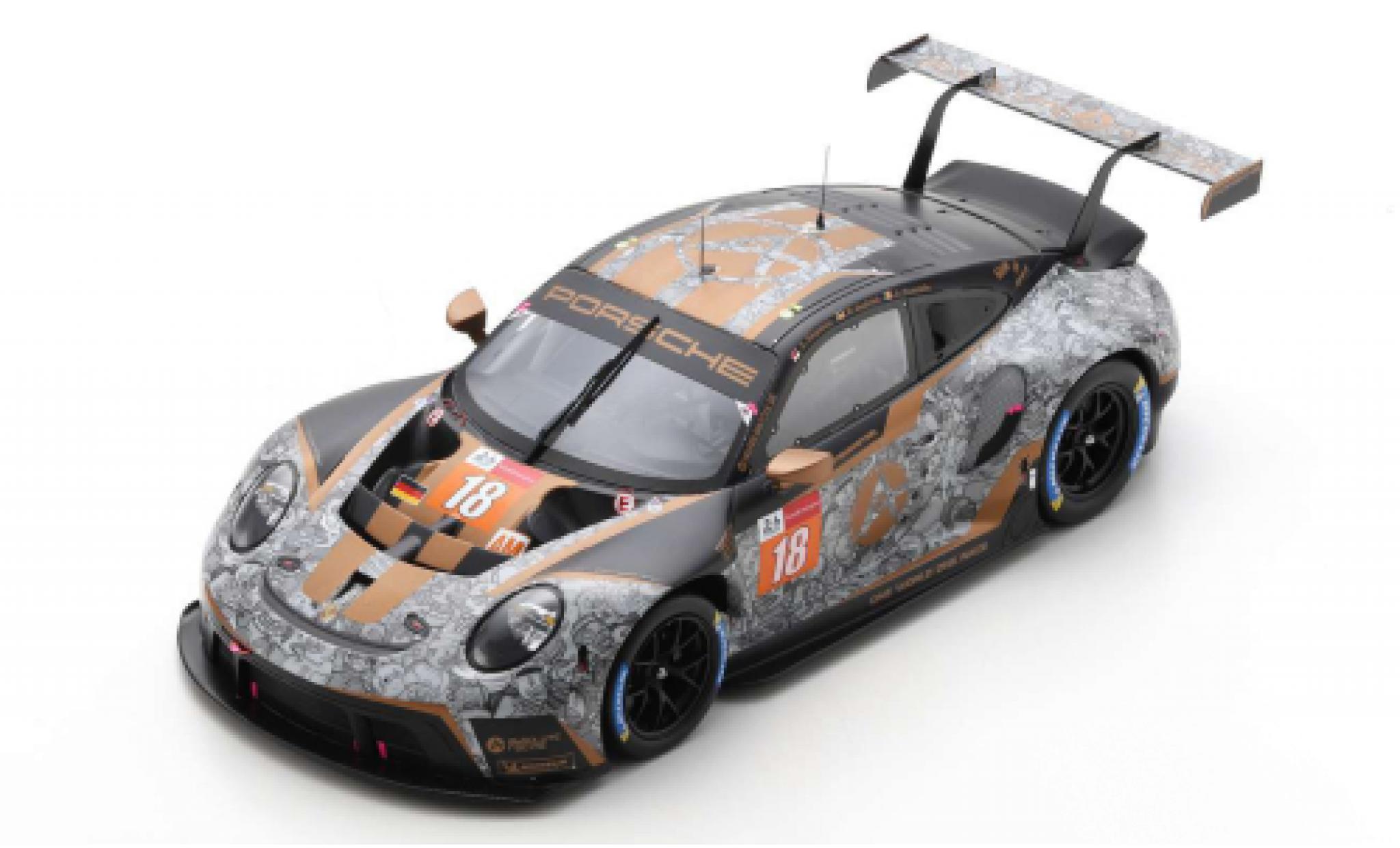 Porsche 911 1/43 Spark RSR-19 No.18 Absolute Racing 24h Le Mans 2021 modelauto