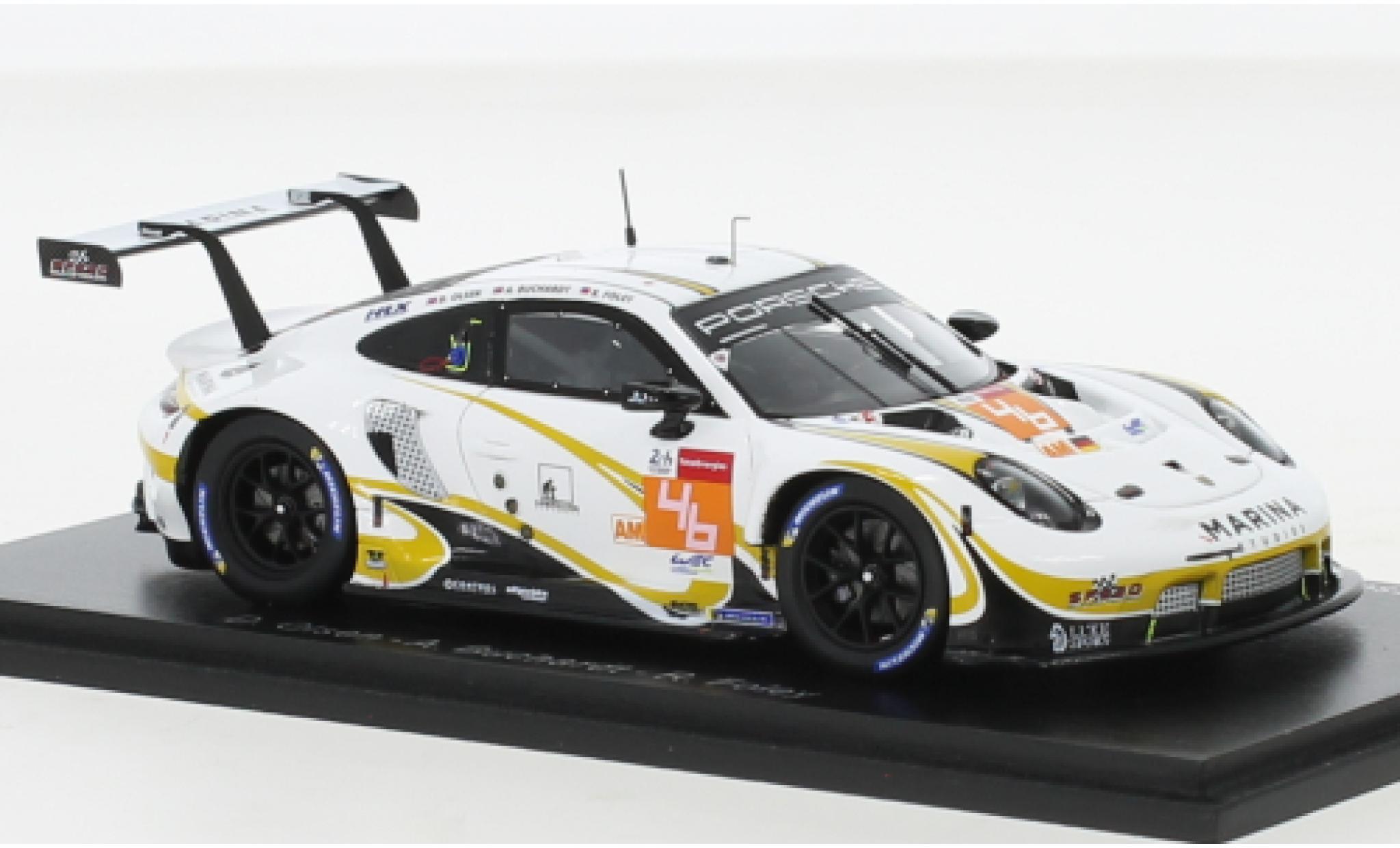 Porsche 911 1/43 Spark RSR-19 No.46 Team Project 1 24h Le Mans 2021 modelauto