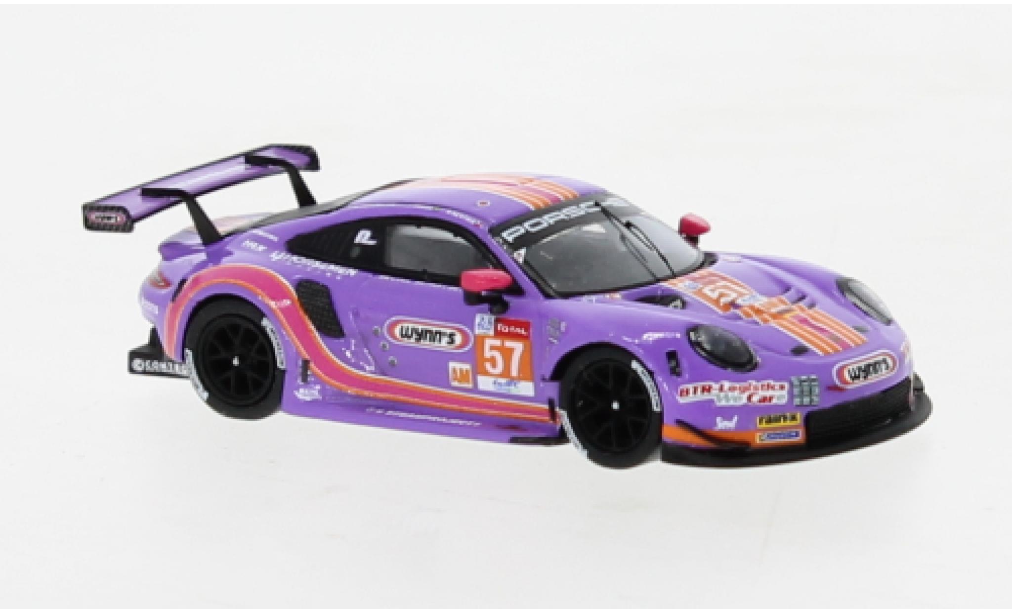 Porsche 992 RSR 1/87 Spark 911 -19 No.57 Team Project 1 24h Le Mans 2020 modelauto