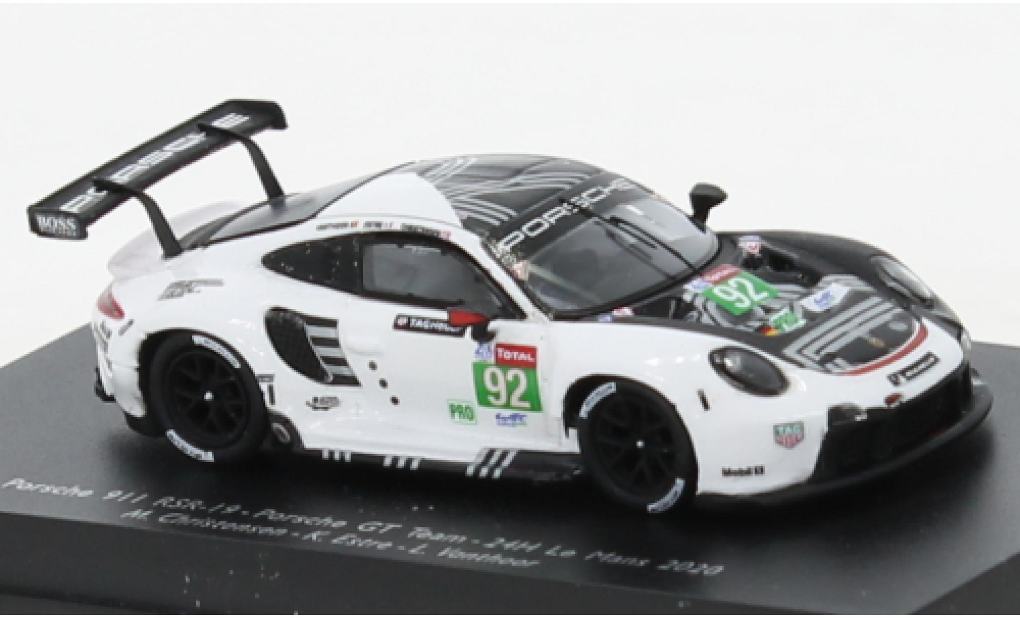 Porsche 992 RSR 1/18 Spark 911 RSR-19 No.92 GT Team 24h Le Mans 2020 modelauto