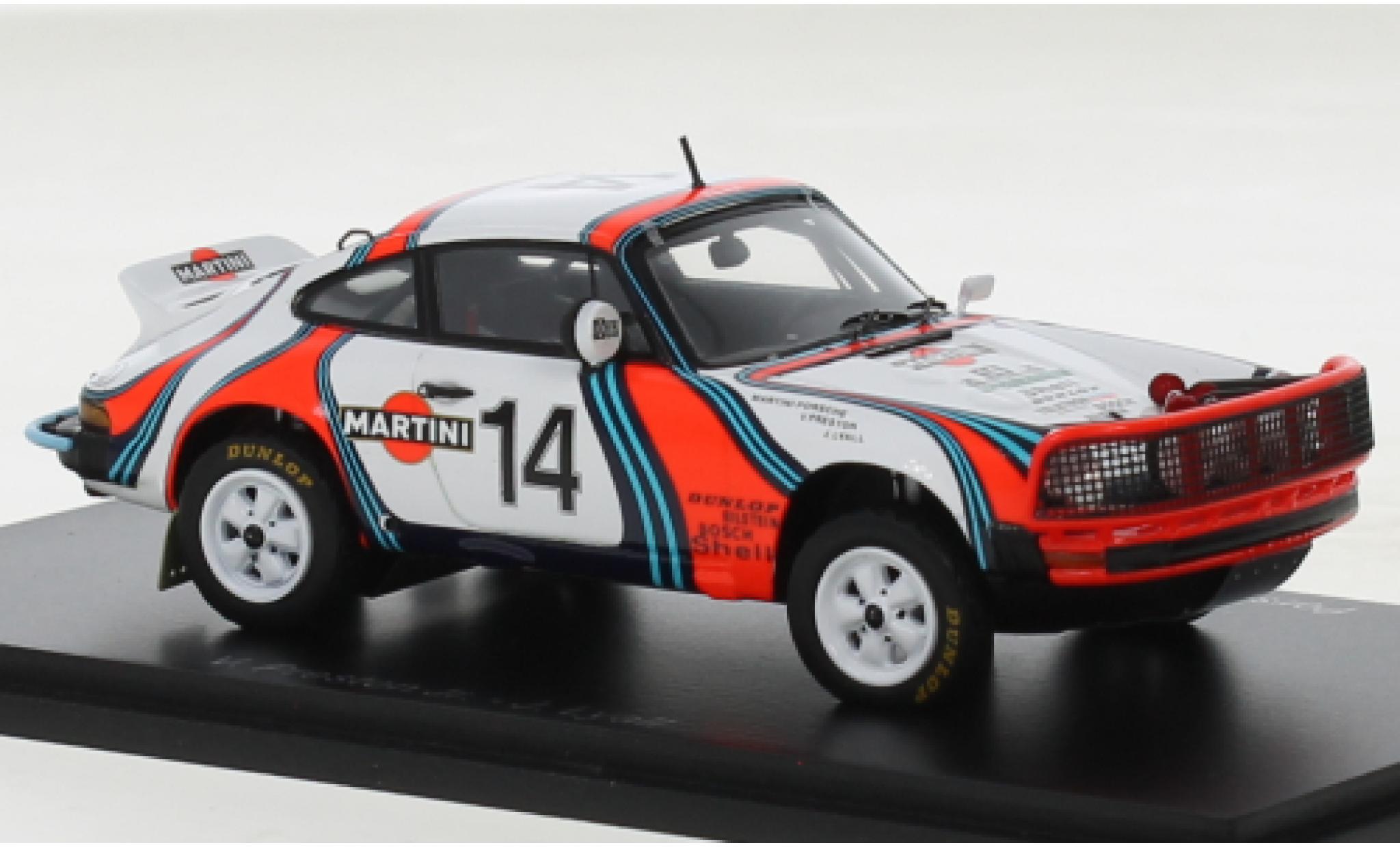 Porsche 930 1/43 Spark 911 SC 3.0 No.14 Martini Rallye WM Safari Rallye 1978 modelauto