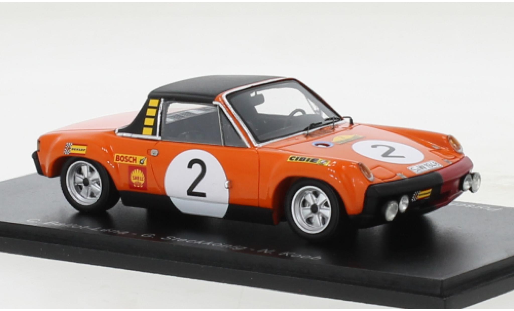 Porsche 914 1/43 Spark /6 No.2 Marathon de la Route 1970 modelauto