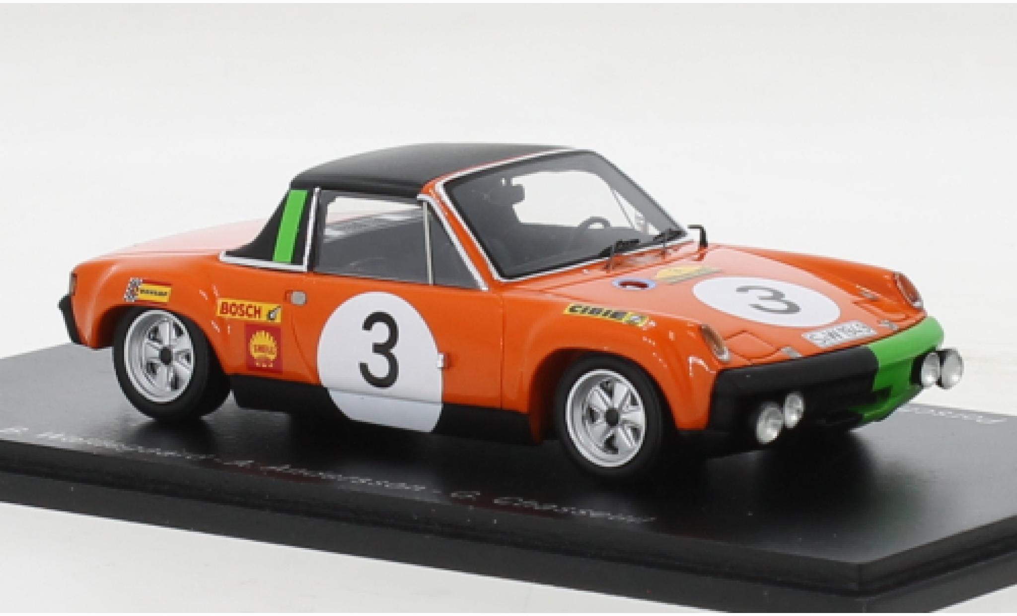 Porsche 914 1/43 Spark /6 No.3 Marathon de la Route 1970 modelauto