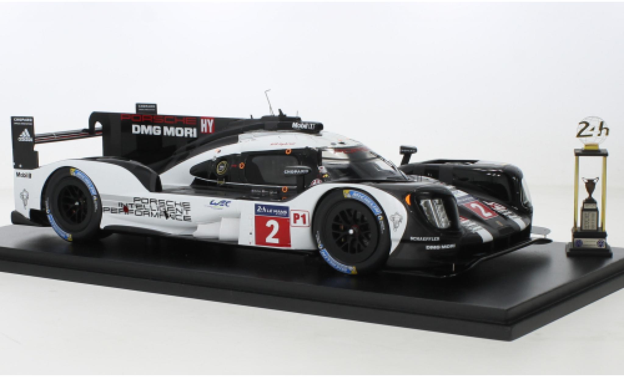 Porsche 919 1/18 Spark hybride No.2 Team 24h Le Mans 2016 modelauto