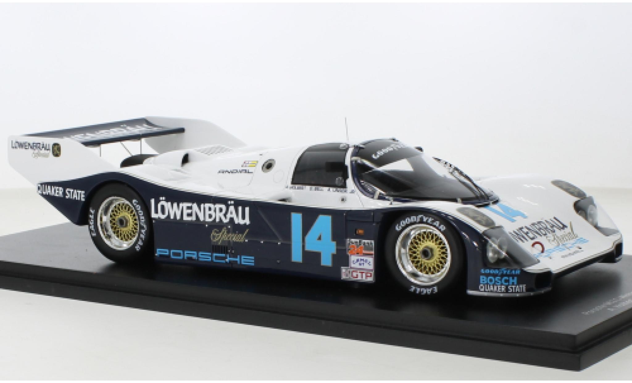 Porsche 962 1986 1/18 Spark C No.14 L&ouml;wenbr&auml;u IMSA 24h Daytona modelauto
