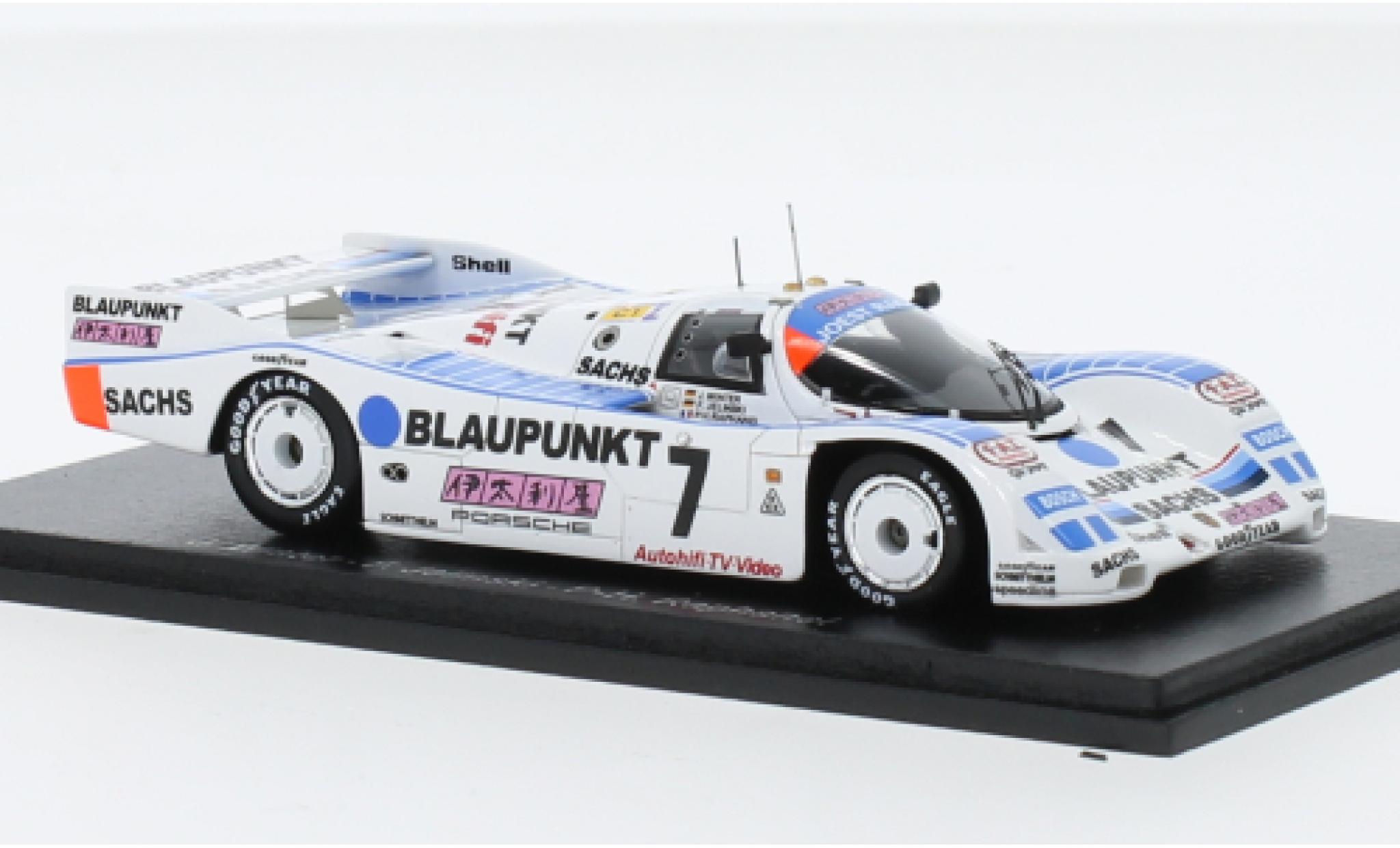 Porsche 962 1989 1/43 Spark C No.7 Joest Racing Blaupunkt 24h Le Mans modelauto