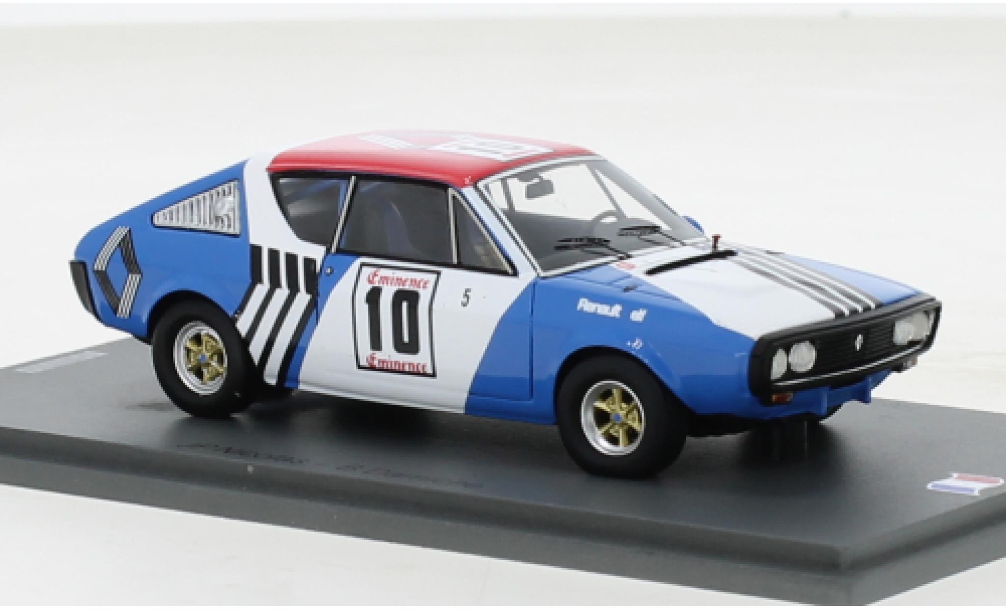 Renault 17 1/43 Spark No.10 Ronde Cevenole 1973 modelauto