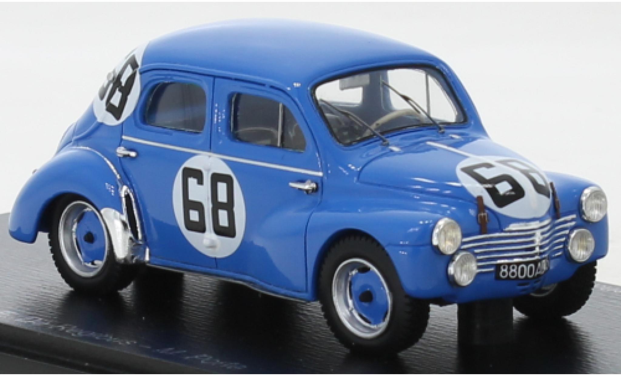 Renault 4CV 1/43 Spark 1063 No.68 24h Le Mans 1952 modelauto