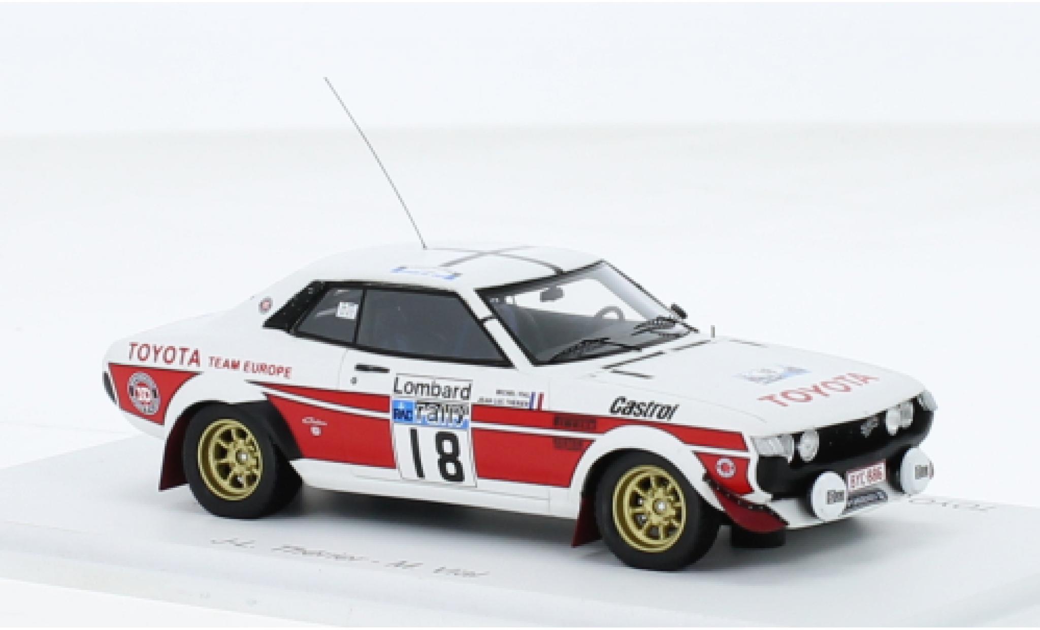 Toyota Celica 1/43 Spark 2000 GT (TA22) No.18 Rallye WM RAC Rallye 1977 modelauto