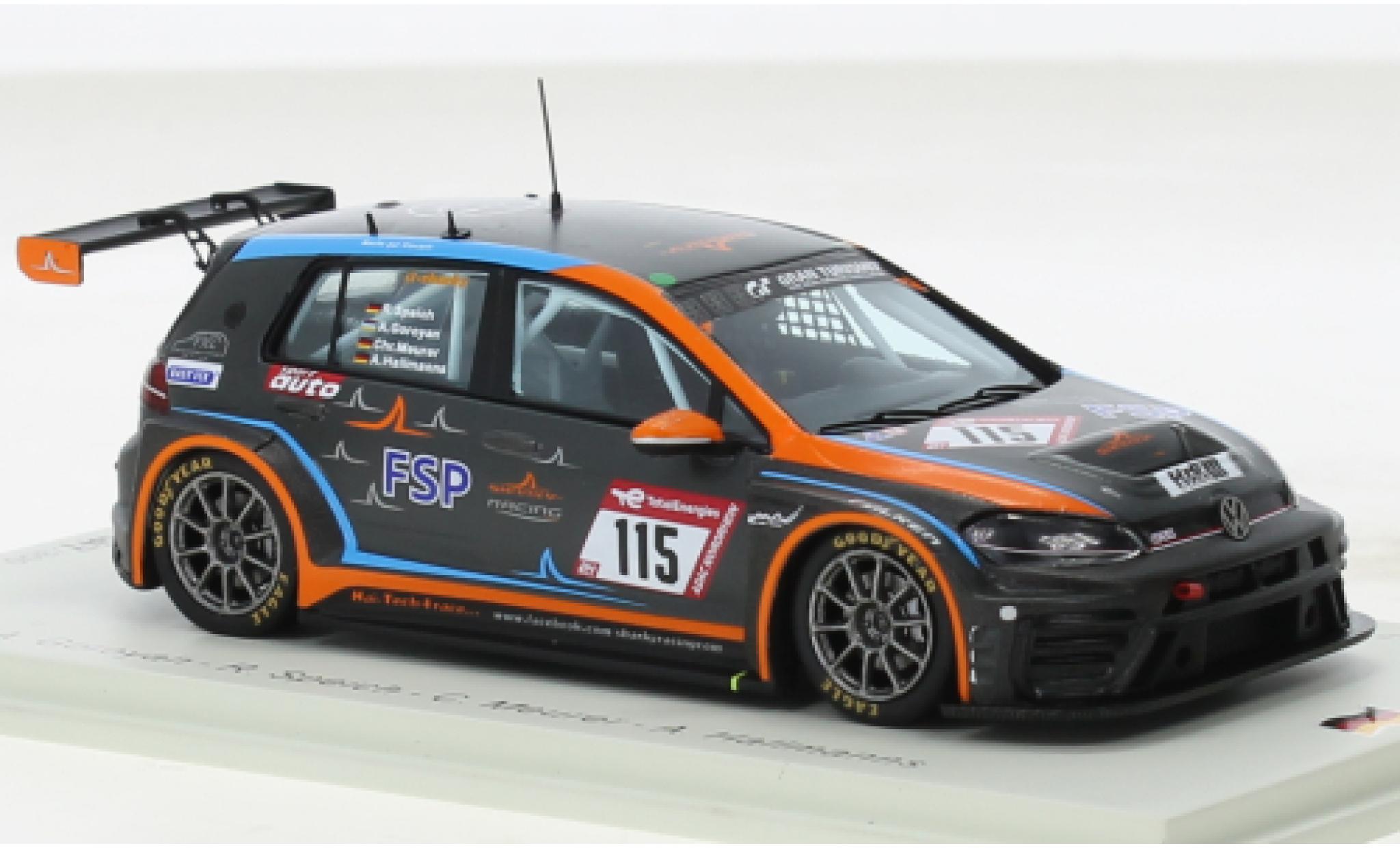 Volkswagen Golf 1/43 Spark VII TCR - SR No.115 MSC Sinzig e.V. dans le ADAC 24h Nuerburgring 2022 modelauto