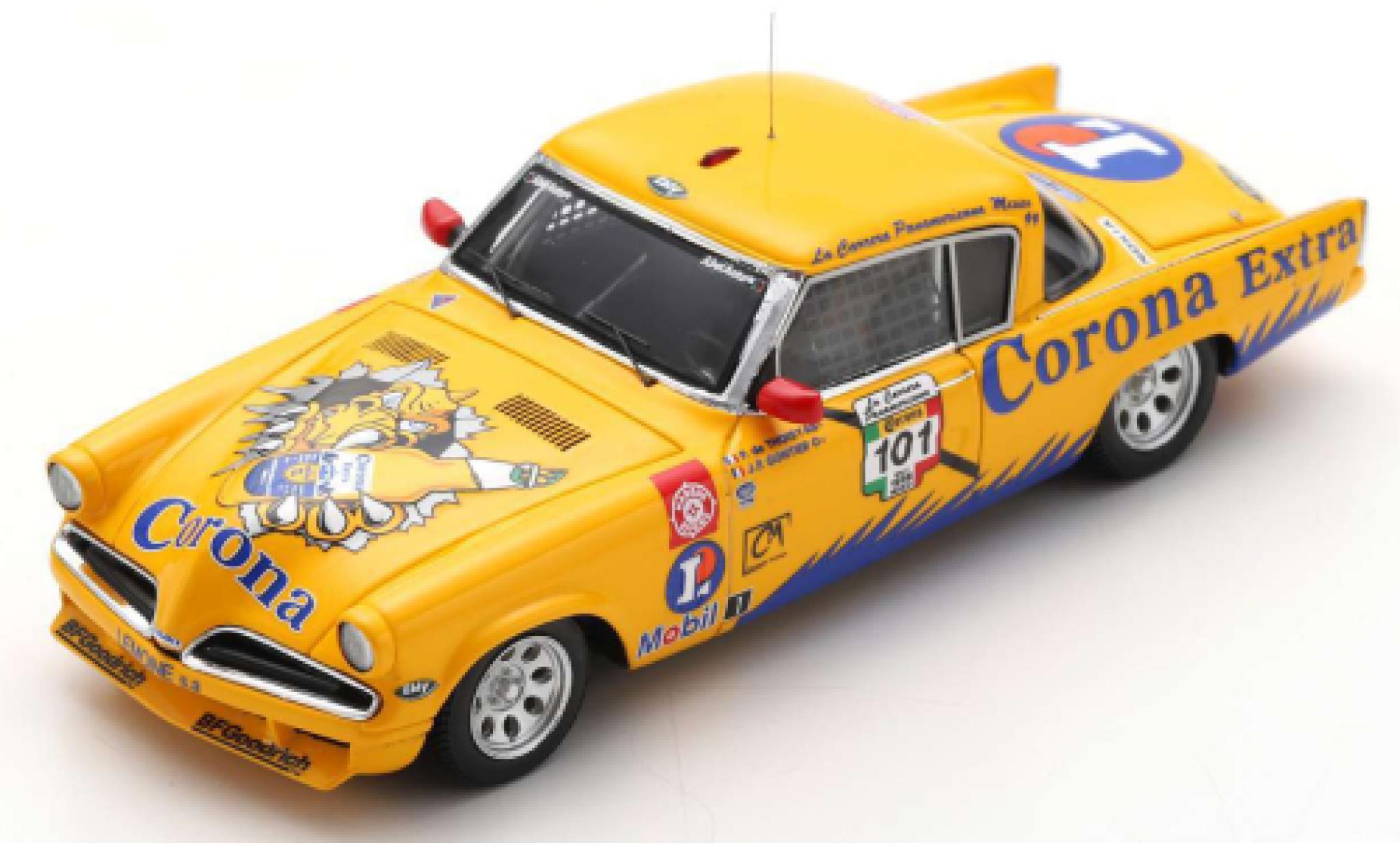 Studebaker Commander 1/43 Spark No.101 Corona Extra Carrera Panamericana 1999 P.De Thoisy/J-P.Gonthier modelauto