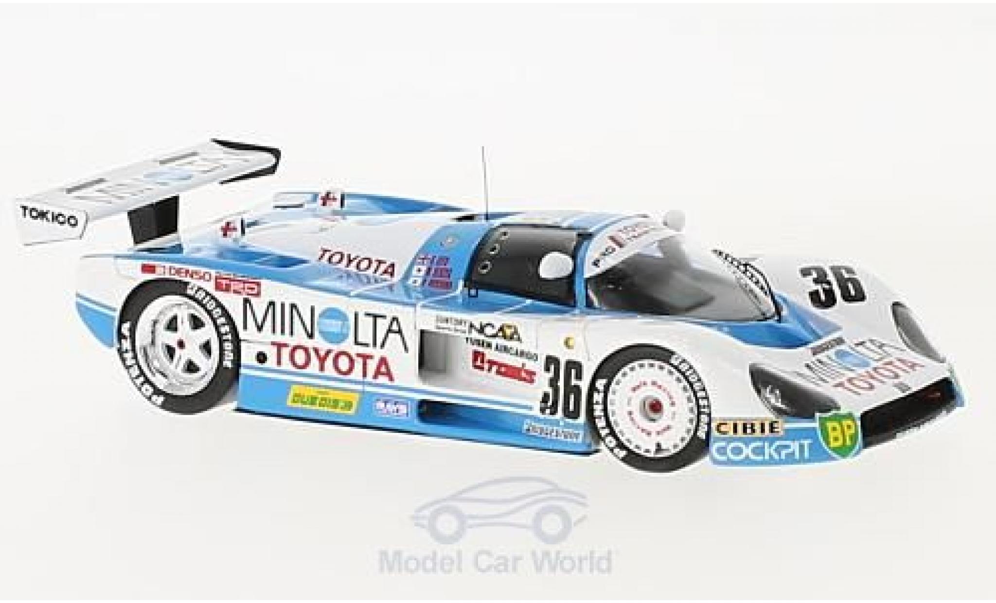 Toyota 88C 1/43 Spark No.36 Minolta 24h Le Mans 1988 G.Lees/K.Hoshino/M.Sekiya modelauto