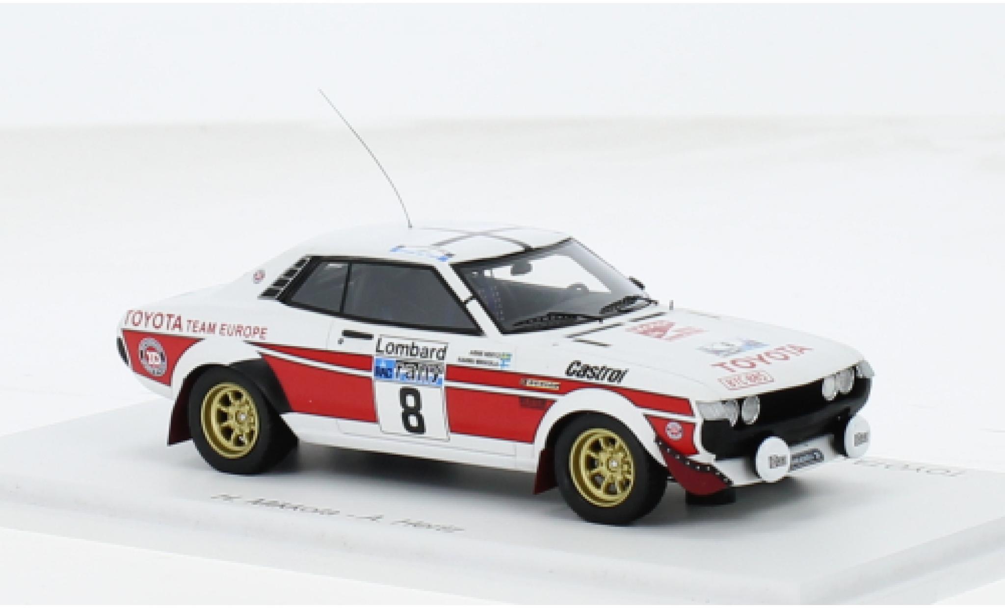Toyota Celica 1/43 Spark 2000 GT (TA22) No.8 Rallye WM RAC Rallye 1977 1:43 modelauto