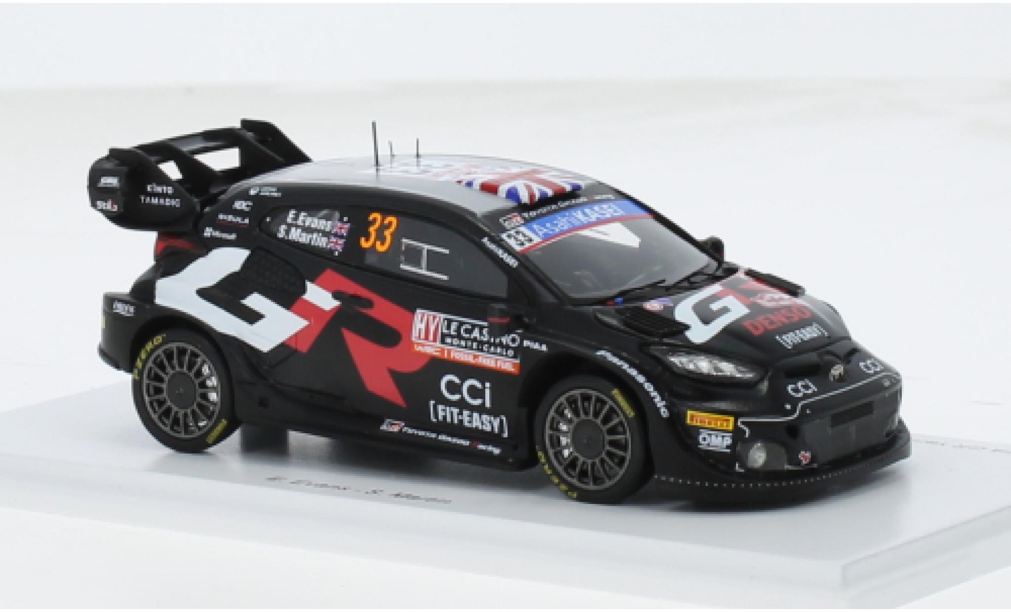 Toyota Yaris 1/43 Spark GR Rally1 Hybrid No.33 Gazoo Racing WRT Rallye WM Rallye Monte Carlo 2024 1:43 modelauto