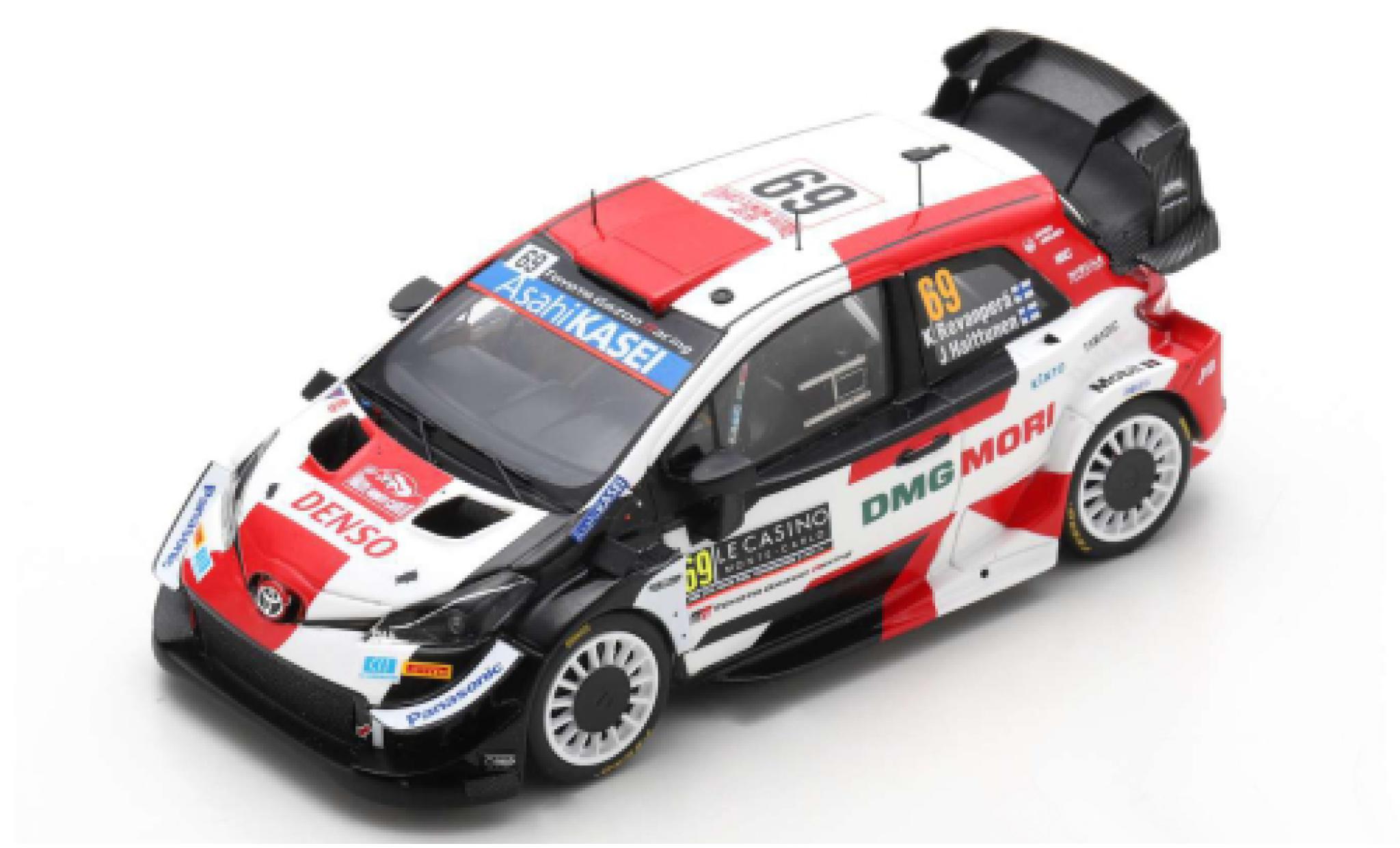 Toyota Yaris 1/43 Spark WRC No.69 Gazoo Racing Rallye WM Rallye Monte Carlo 2021 K.Rovanper&auml;/J.Halttunen modelauto