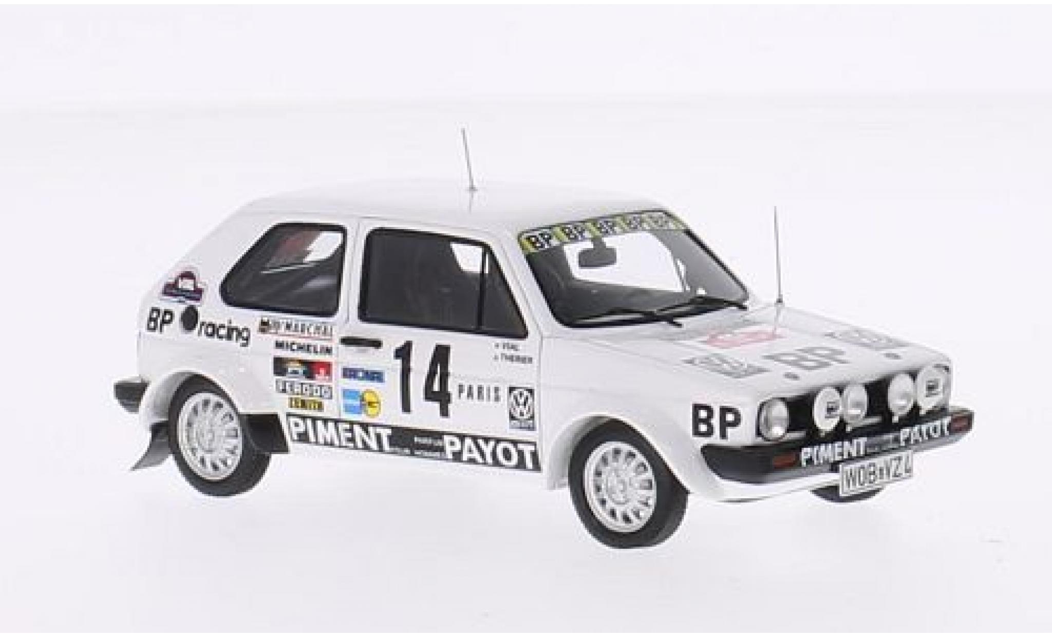 Volkswagen Golf 1/43 Spark GTI I No.14 BP Racing Rallye Monte-Carlo 1980 J-L.Therier/M.Vial modelauto