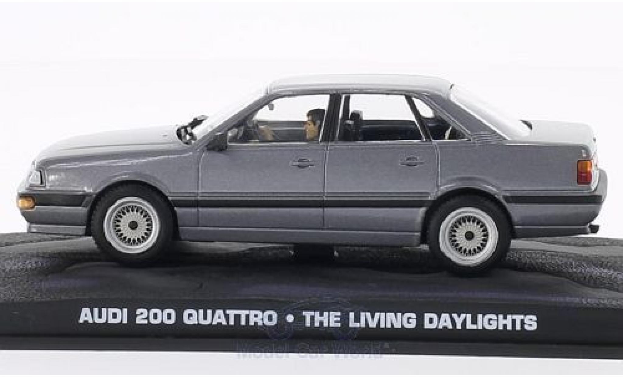 Audi 200 quattro 1/43 SpecialC 200 Quattro metallic grijs James Bond 007 Der Hauch des Todes ohne Vitrine modelauto