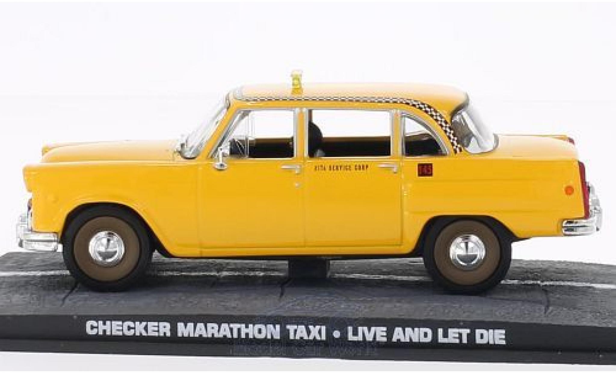 Checker Marathon 1/18 SpecialC Taxi James Bond 007 Leben und sterben lassen ohne Vitrine modelauto