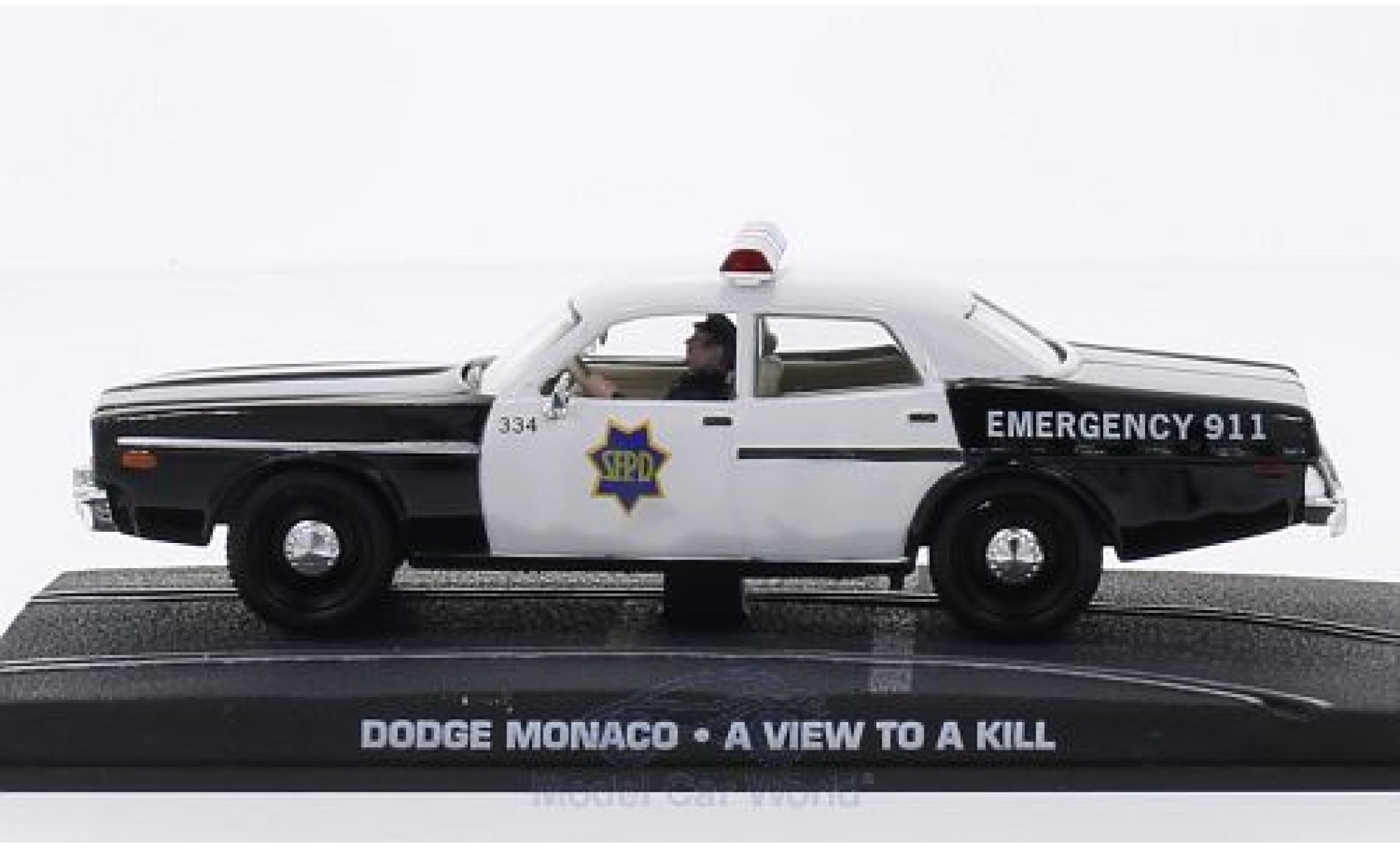 Dodge Monaco 1/43 SpecialC James Bond 007 Im Angesicht des Todes ohne Vitrine modelauto