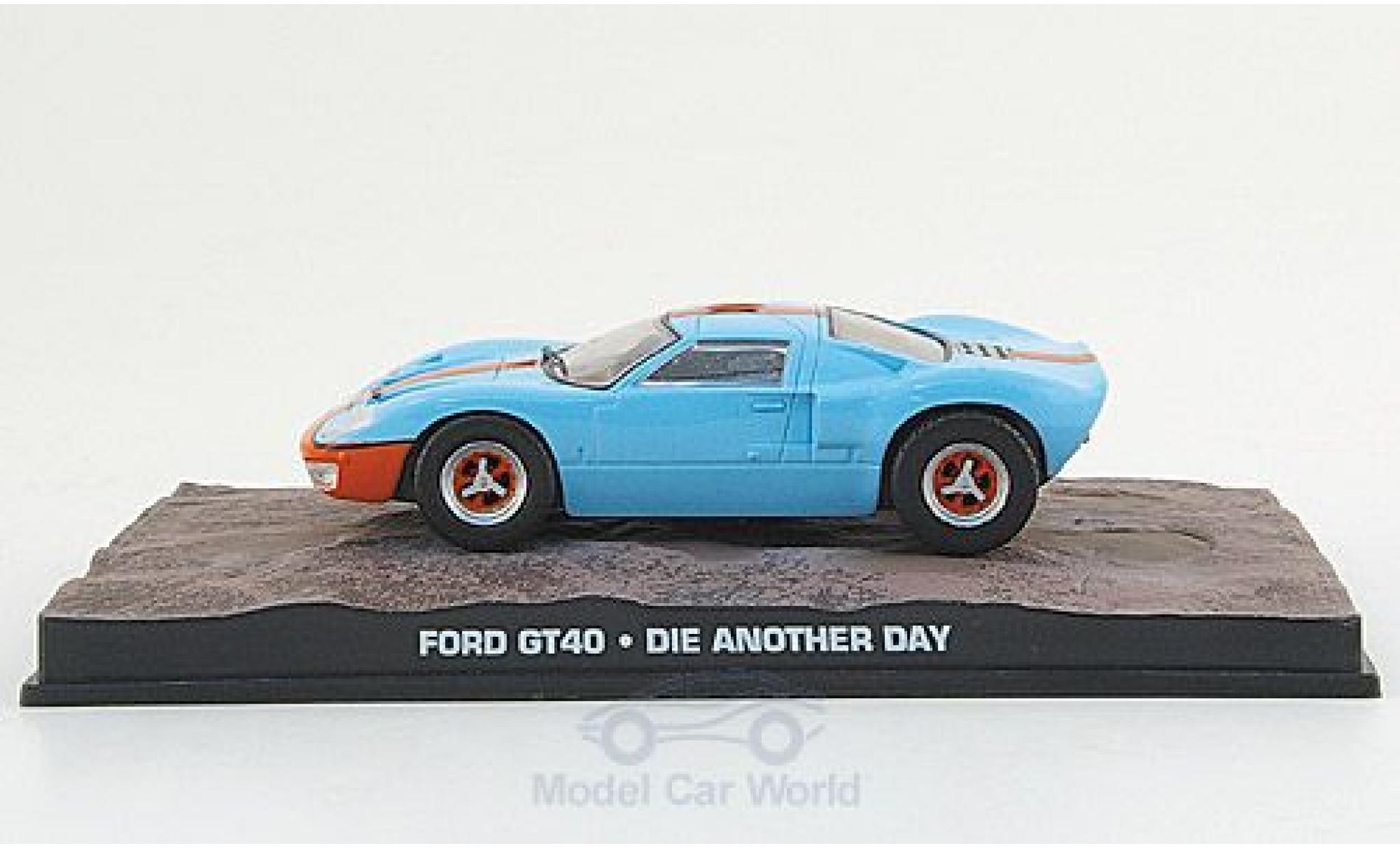 Ford GT40 1/43 SpecialC GT 40 blauw/oranje James Bond 007 2002 Stirb an einen anderen Tag ohne Vitrine modelauto