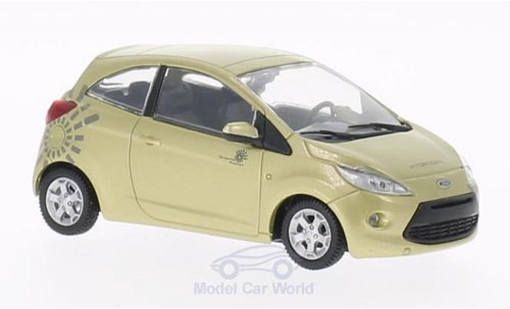 Ford Ka 1/43 SpecialC gold James Bond 007 2008 Ein Quantum Trost ohne Vitrine modelauto