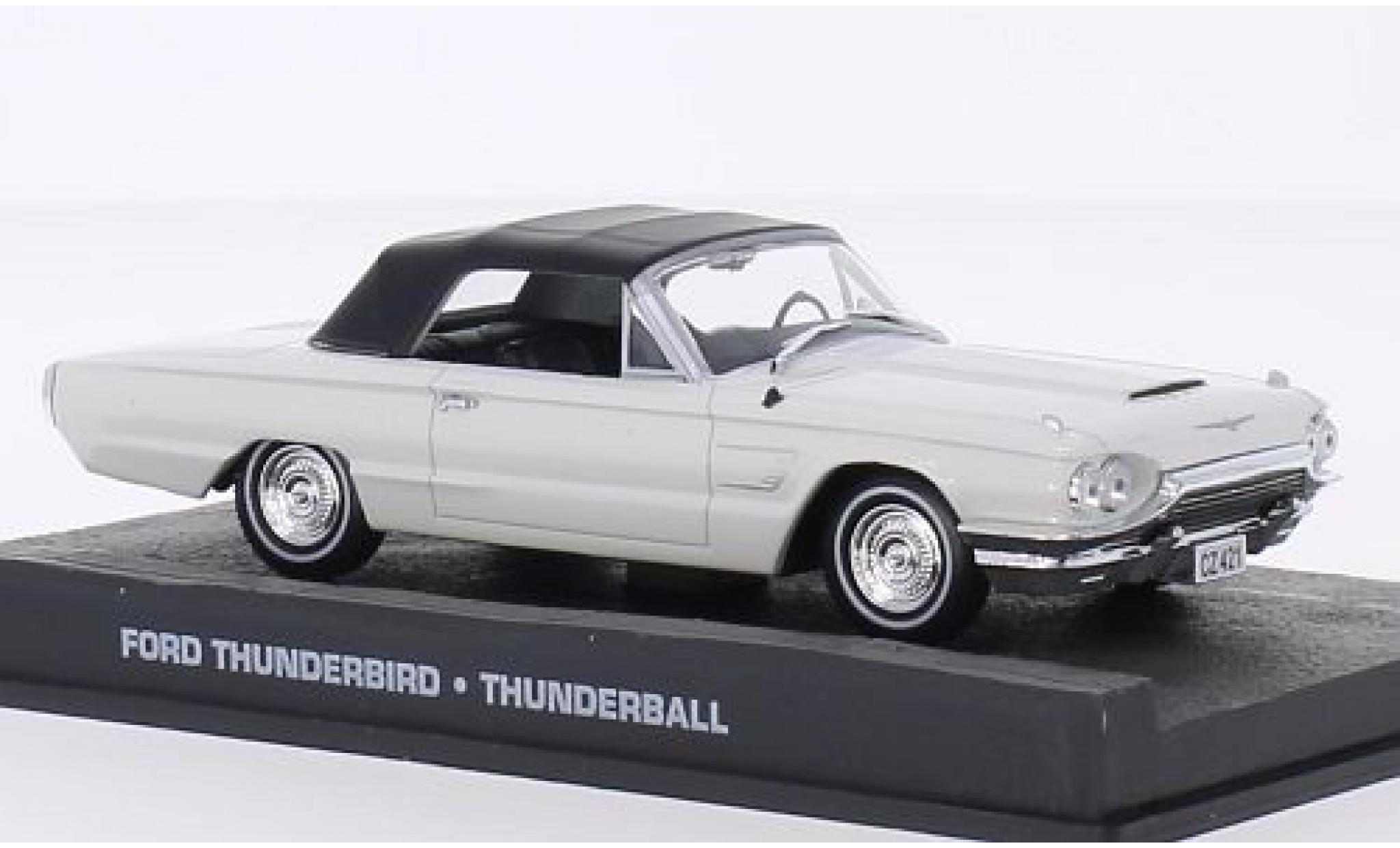 Ford Thunderbird 1/43 SpecialC wit James Bond 007 1965 boule de feu sans figurine sans Vitrine modelauto