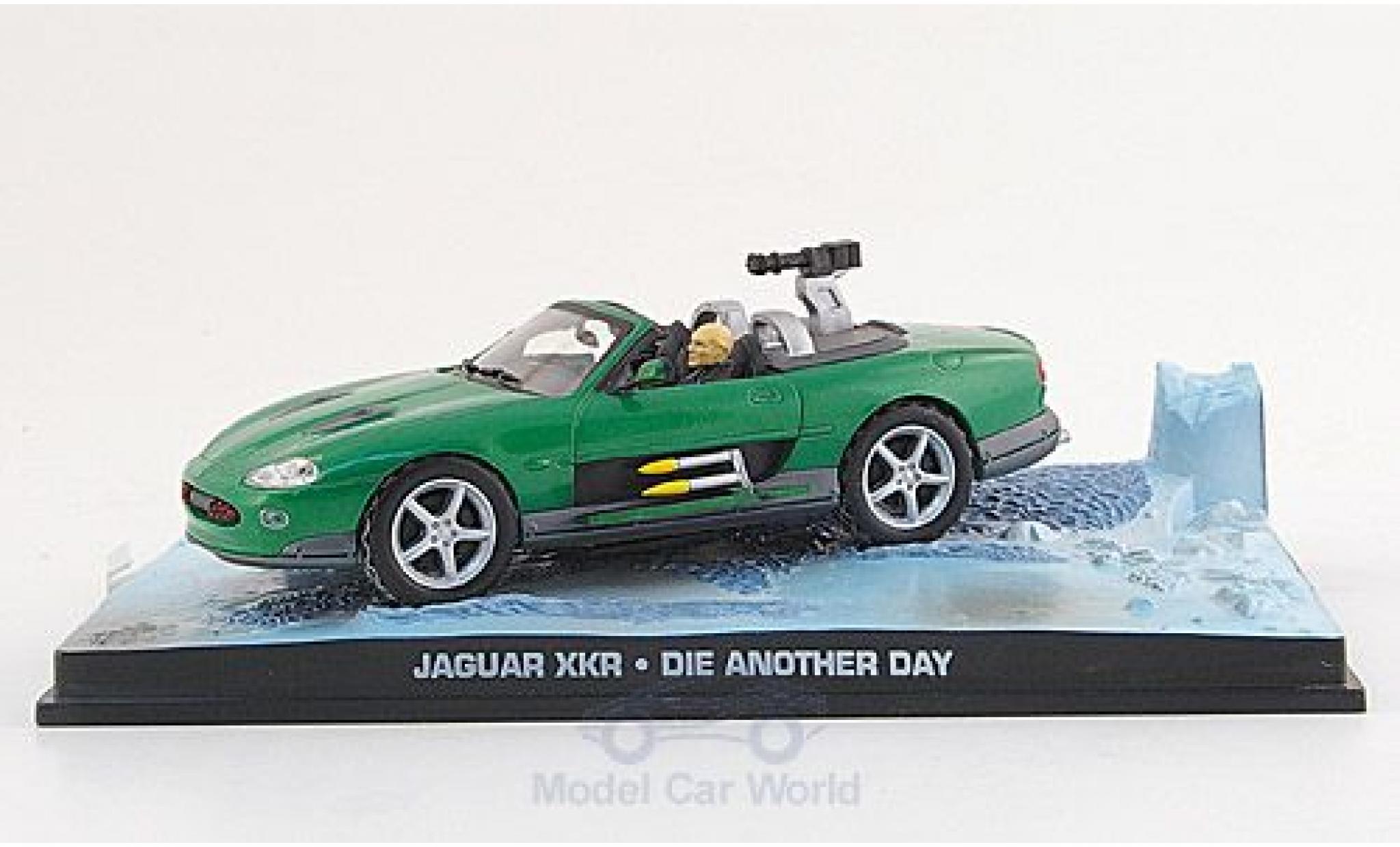 Jaguar XKR 1/43 SpecialC groen James Bond 007 2002 Stirb an einem anderen Tag ohne Vitrine modelauto