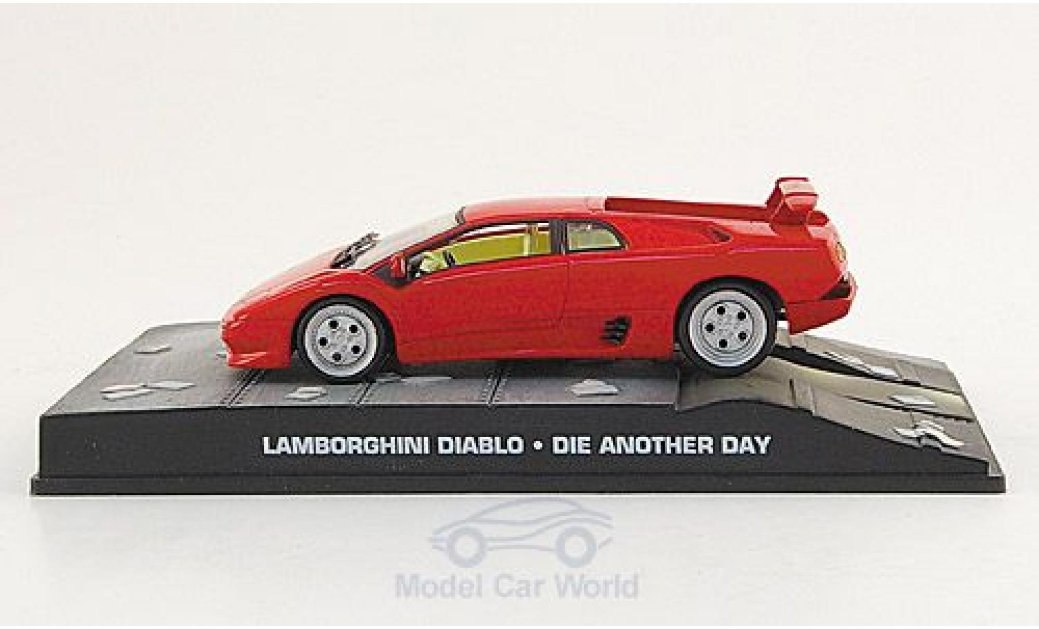 Lamborghini Diablo 1/43 SpecialC rood James Bond 007 2002 Stirb an einem anderen Tag ohne Vitrine modelauto