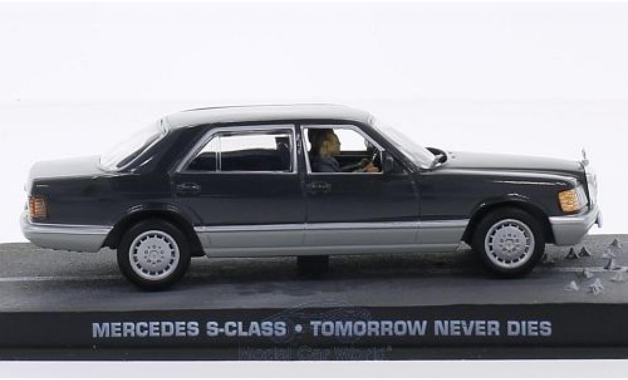 Mercedes Classe S 1/43 SpecialC (W126) grijs/grijs James Bond 007 Der Morgen stirbt nie ohne Vitrine modelauto