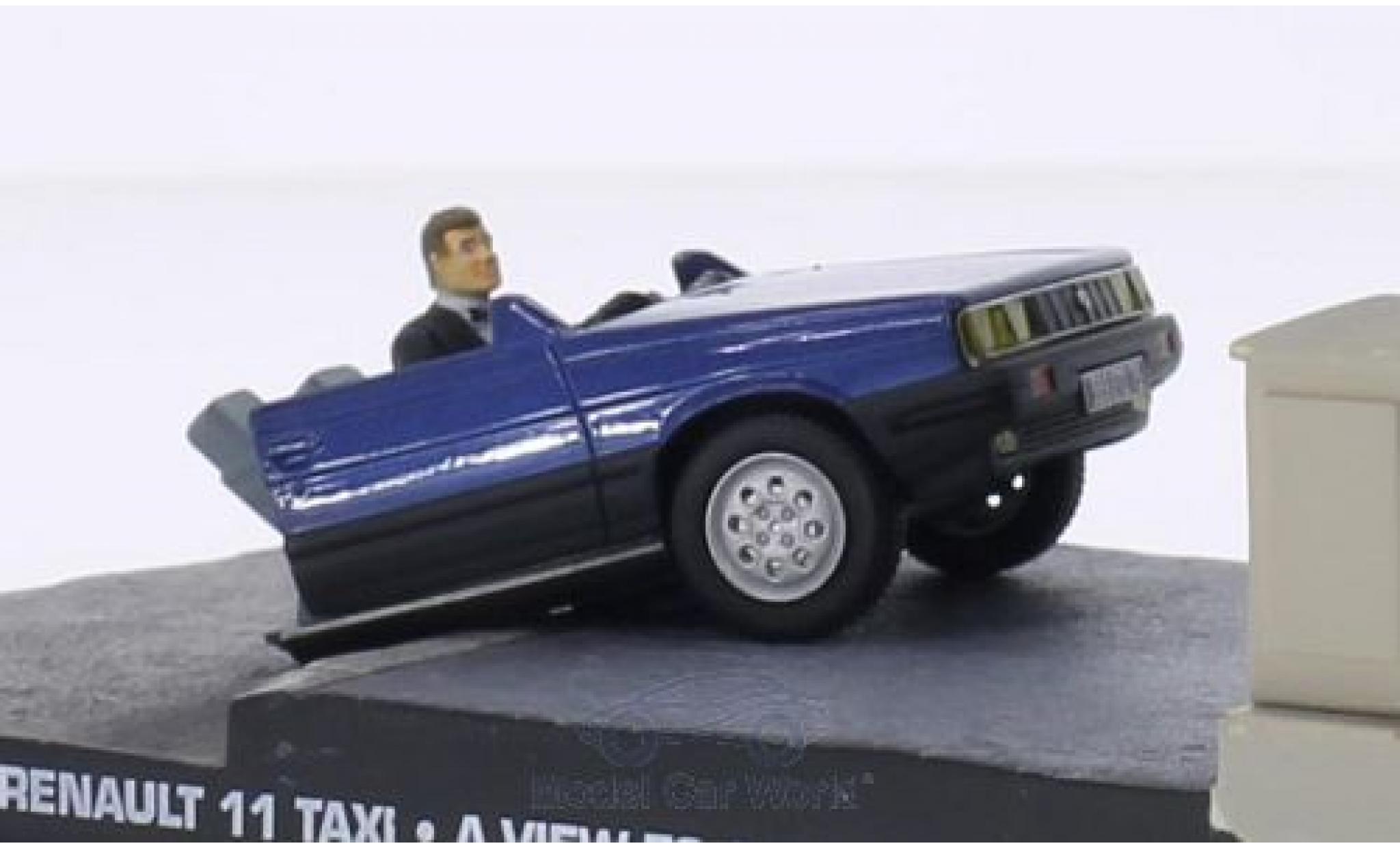 Renault 11 1/43 SpecialC Taxi Half Car James Bond 007 Im Angesicht des Todes ohne Vitrine modelauto