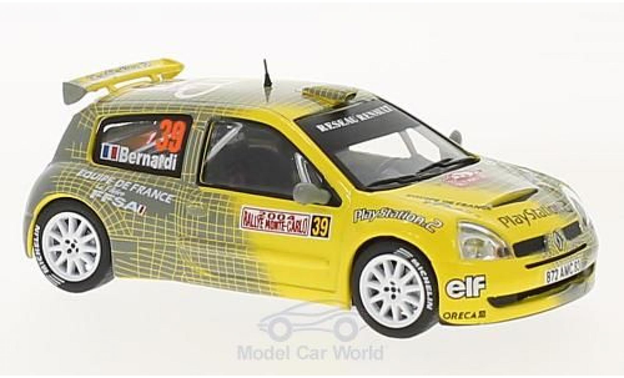 Renault Clio 1/43 SpecialC S1600 No.39 Rallye WM Rallye Monte Carlo 2004 N.Bernardi/D.Giraudet ohne Vitrine modelauto